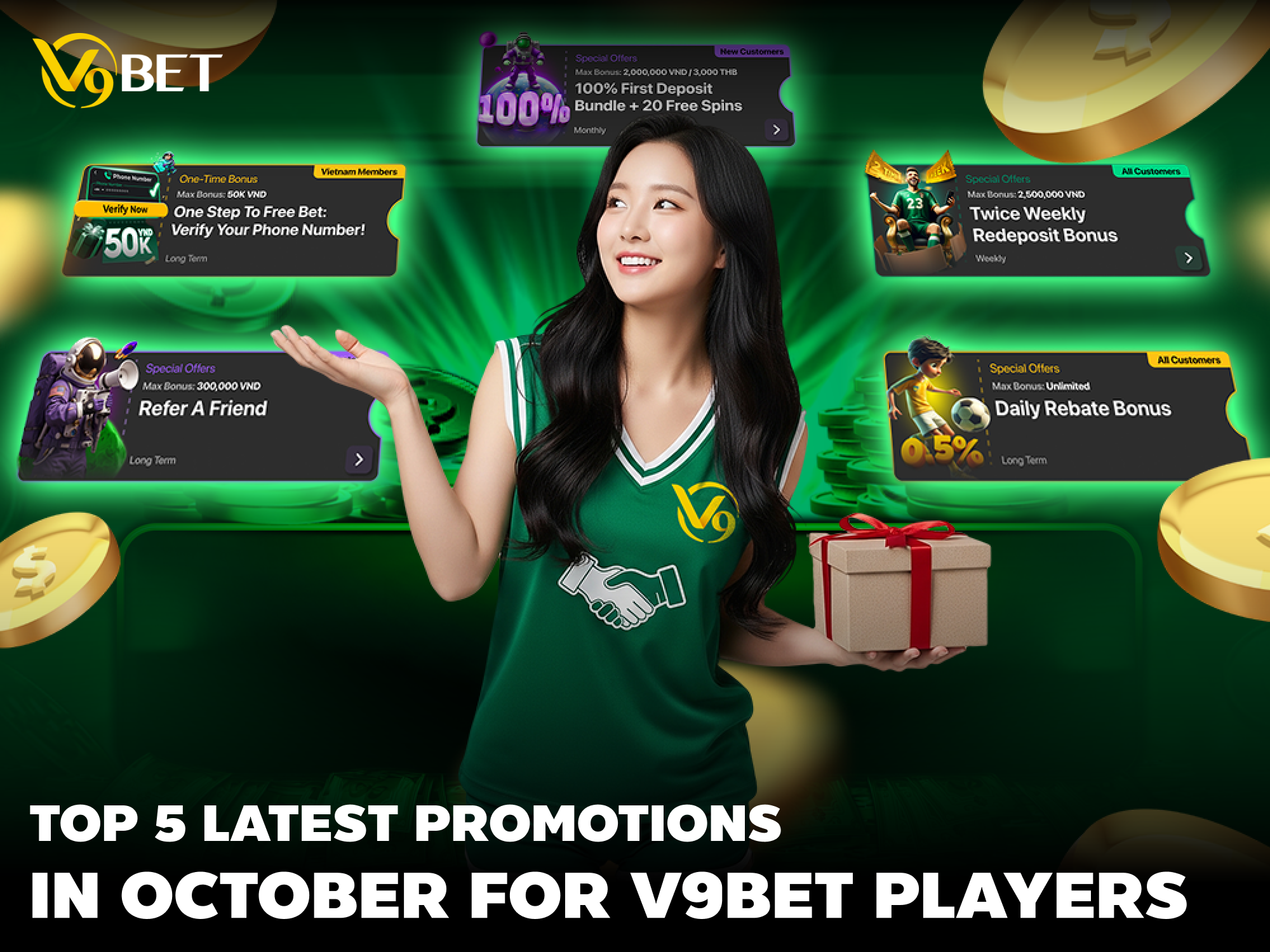 Top 5 Latest V9Bet Promotions October 2025