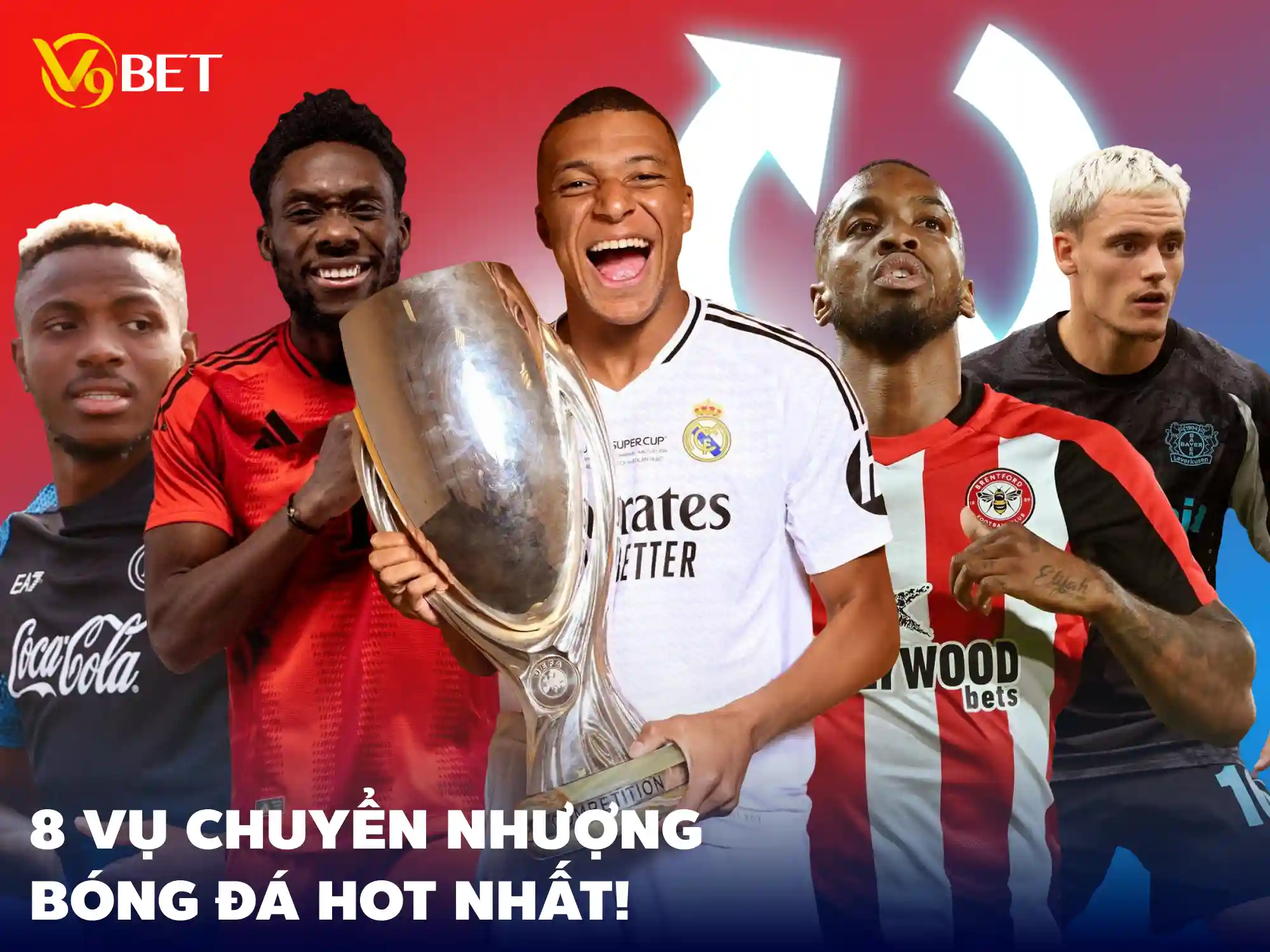 V9Bet dự đoán 8 vụ chuyển nhượng lớn nhất mùa hè năm 2024