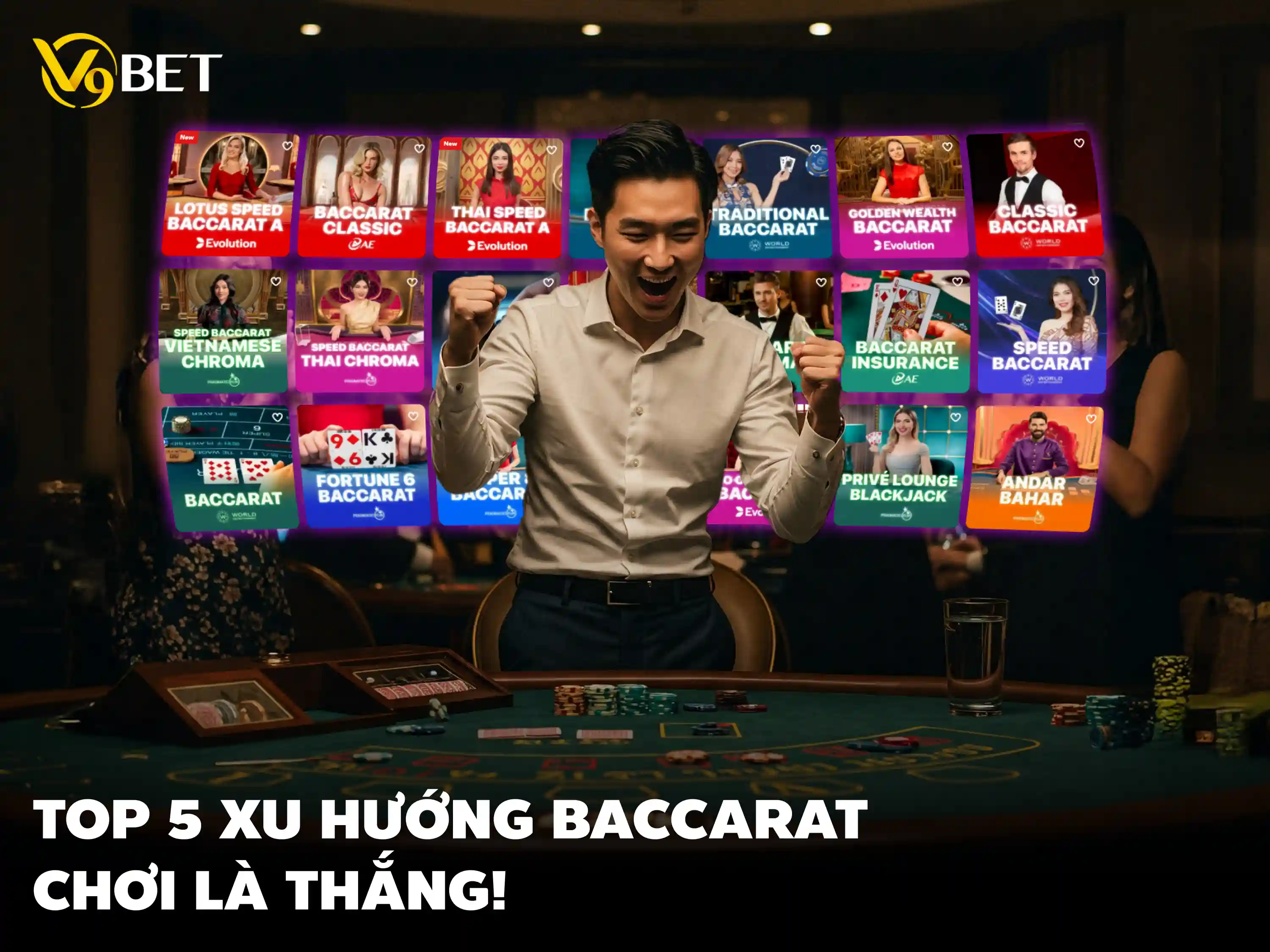 Chơi Baccarat thông minh – Top 5 cách thắng đậm với V9Bet 2025!