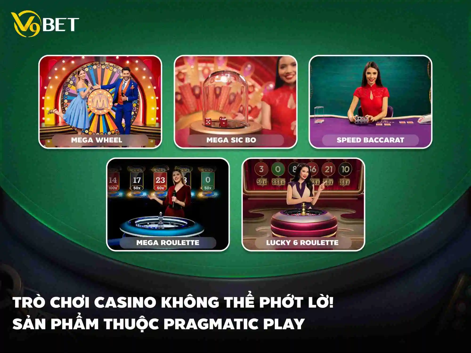 Top 5 live casino được nhiều người chơi V9Bet yêu thích