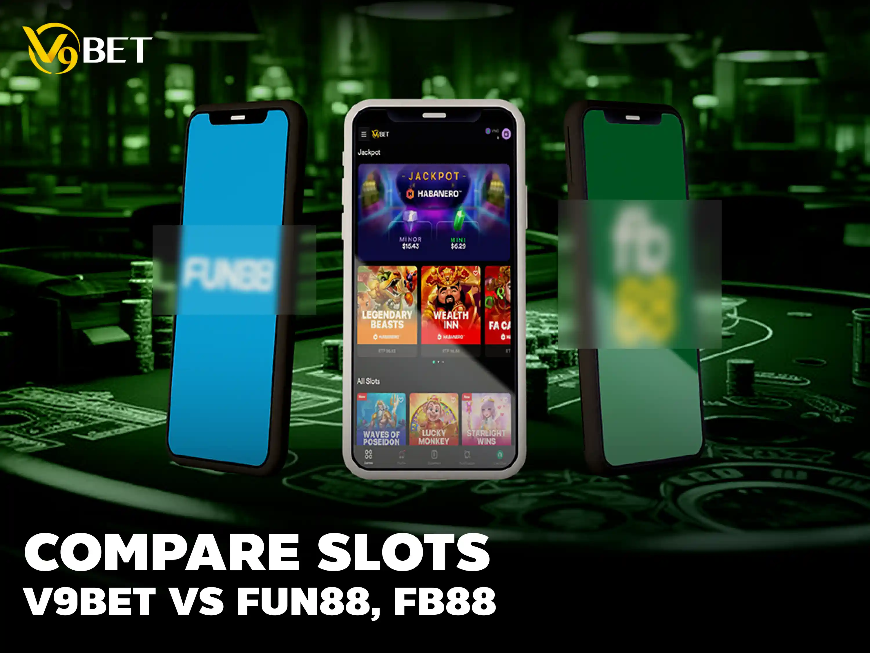 V9BET vs Fun88 vs FB88 – Which Slot Site Pays More?