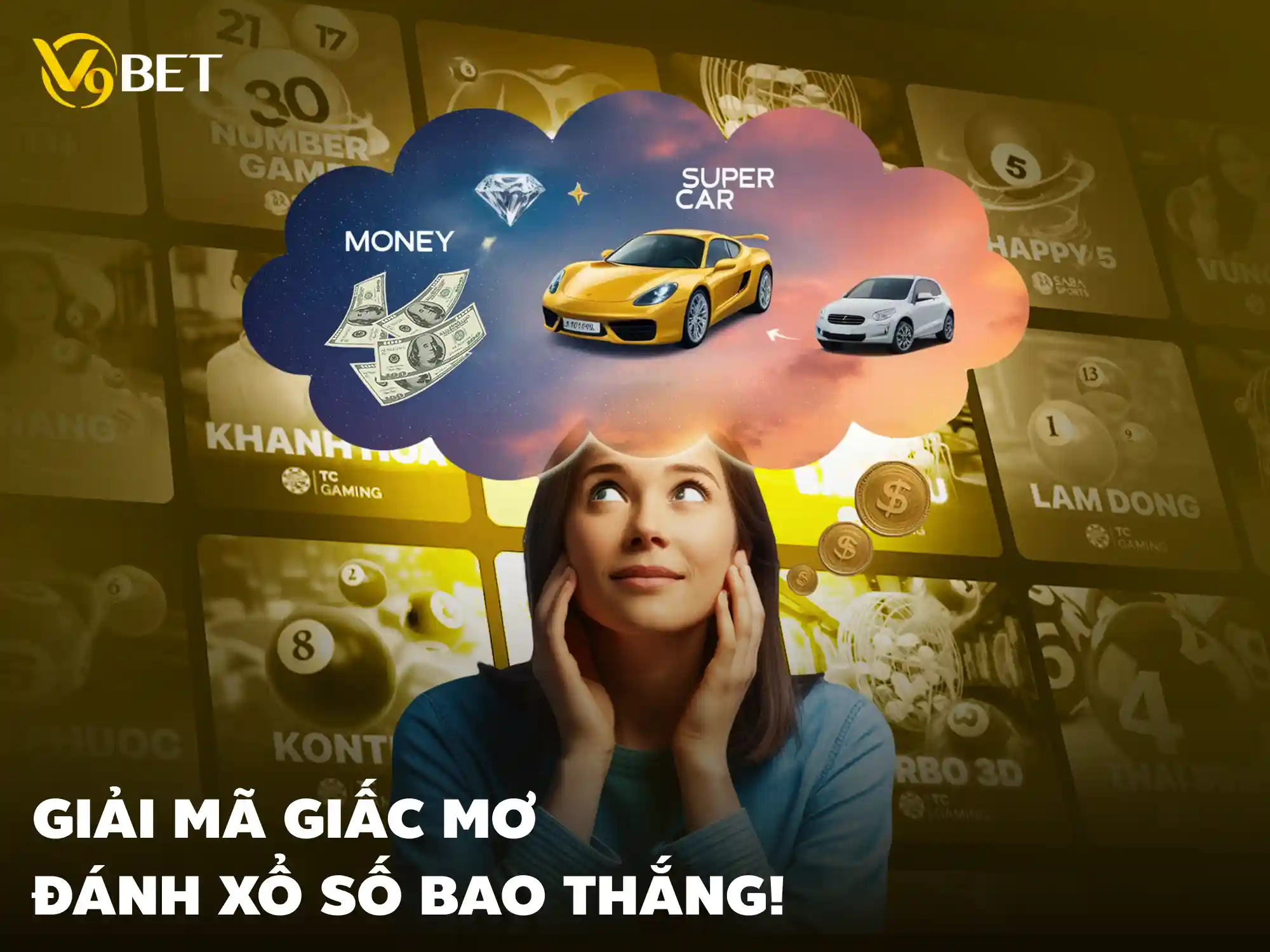 Hướng dẫn đặt cược xổ số V9Bet theo điềm báo giấc mơ