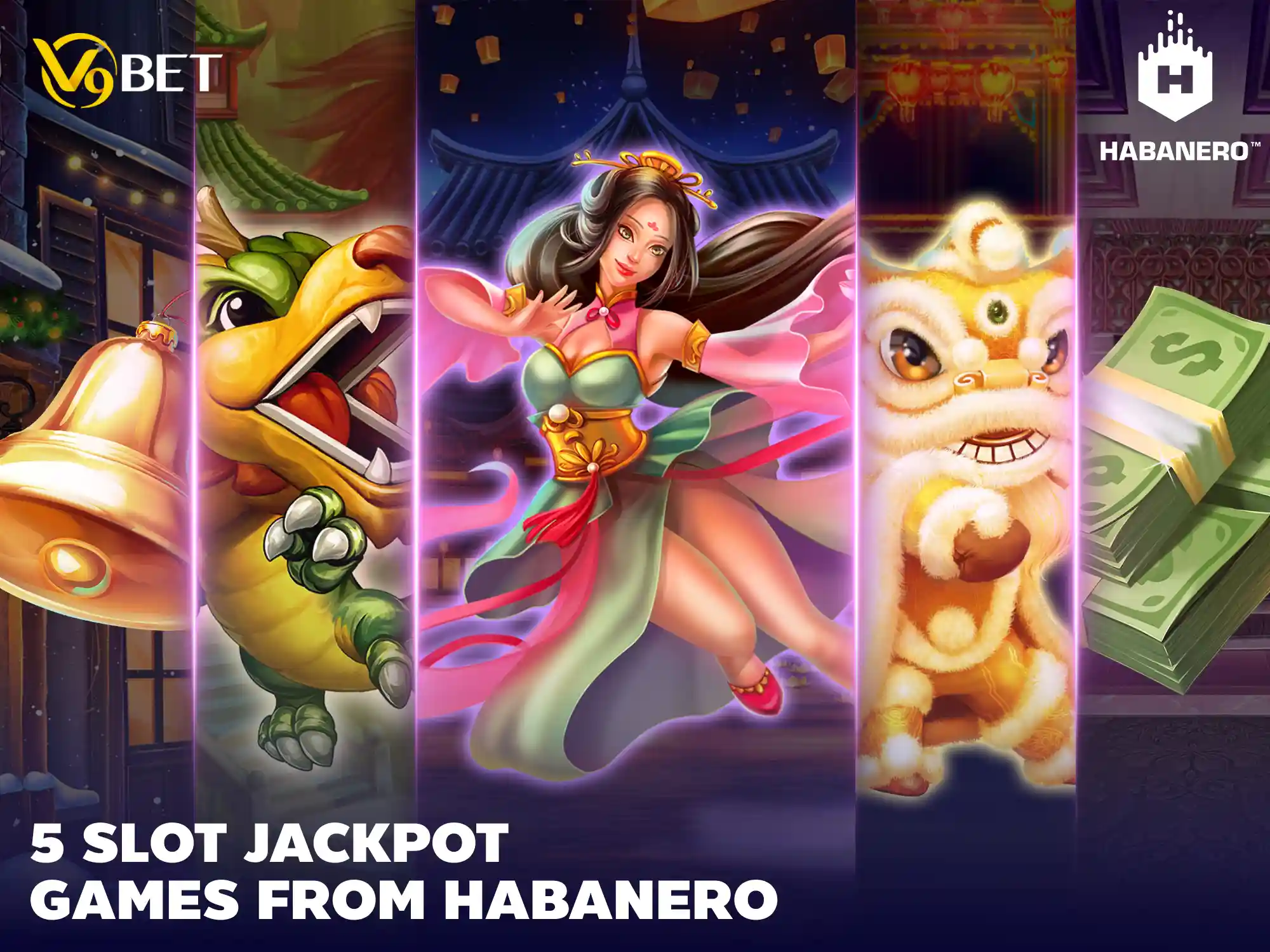 5 slot Jackpot Games from Habanero