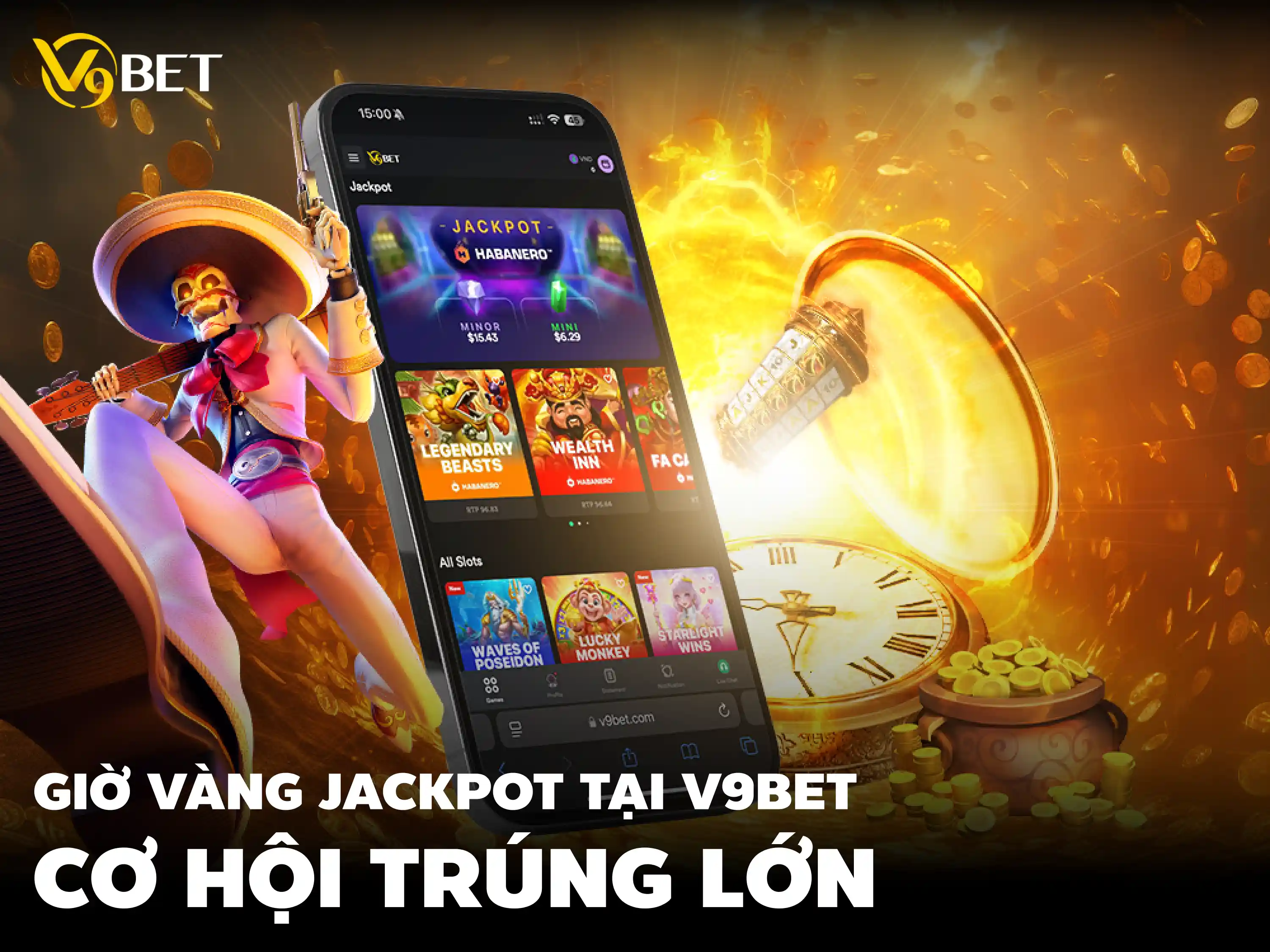 Giờ Vàng Nổ Hũ V9BET – Chọn Thời Điểm Vàng, Nổ Ngay Hũ Lớn