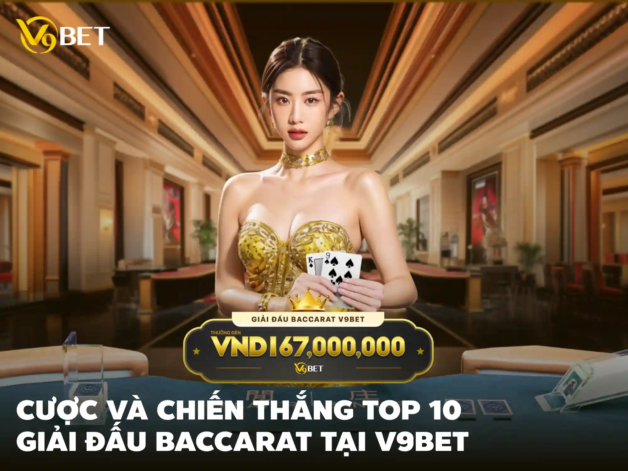 Tham Gia Giải Đấu Baccarat Độc Quyền V9Bet. Giải Thưởng Lớn Tới 101,000,000 VNĐ