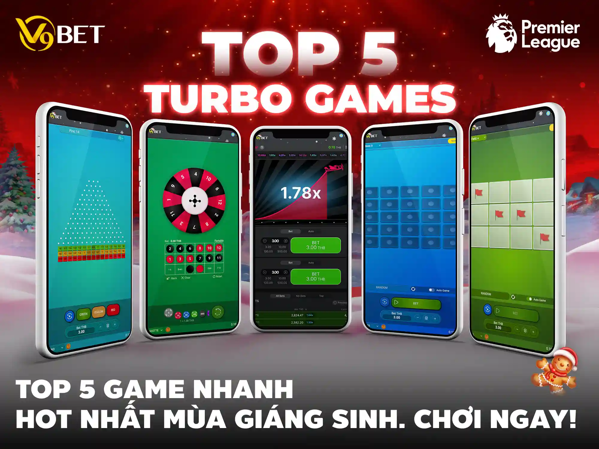 Giới thiệu 5 tựa game siêu tốc cực hot tại V9Bet trong mùa lễ hội