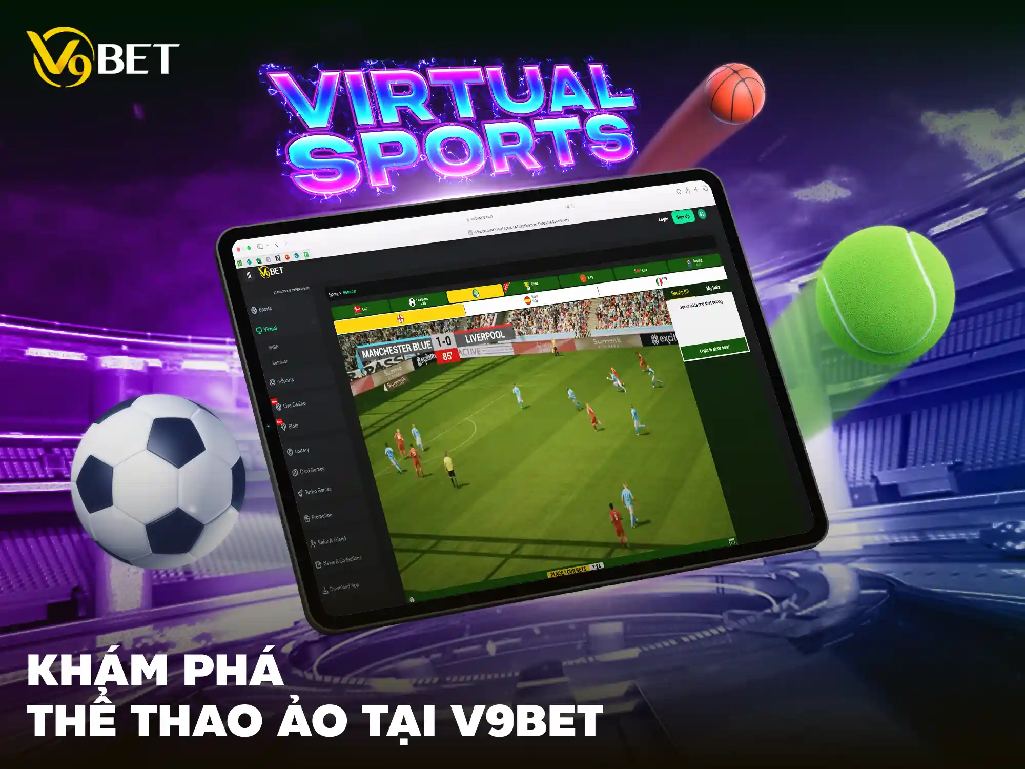 Khám phá cá cược thể thao ảo đỉnh cao tại V9Bet