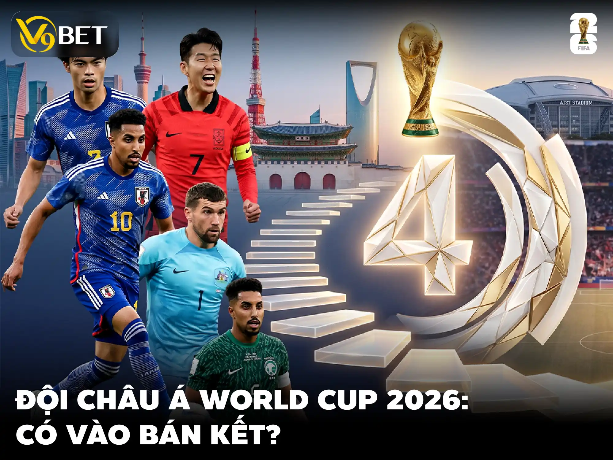 Bóng đá World Cup 2026: Đội châu Á có cửa vào bán kết?
