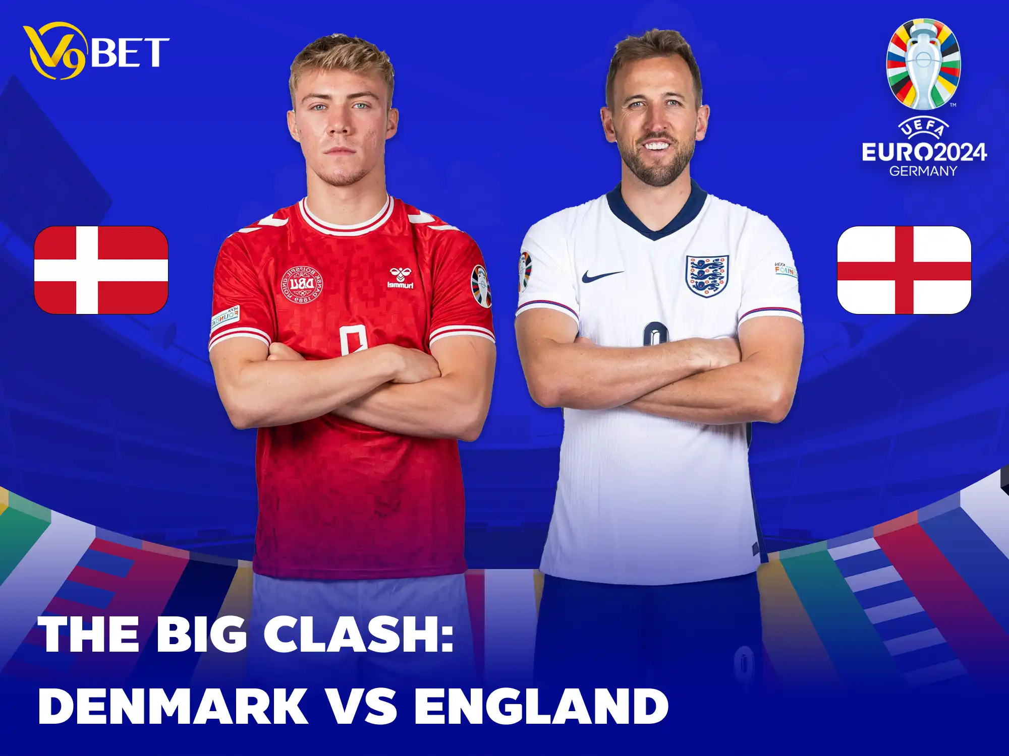 Denmark vs England 20/06 - 23:00 Euro 2024