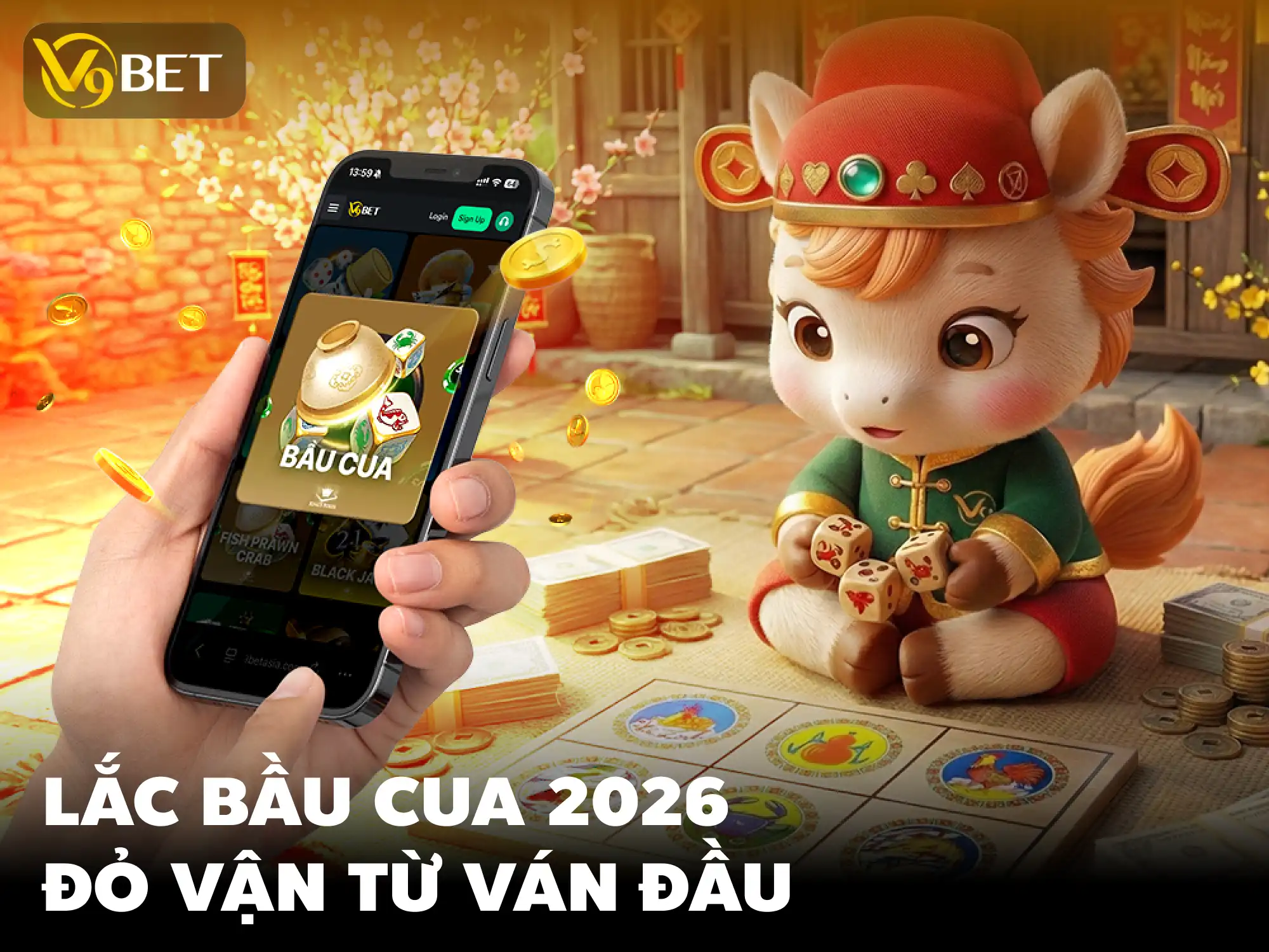 Bầu Cua Online 2026 - Khởi Vận Đỏ, May Mắn Từ Ván Đầu 