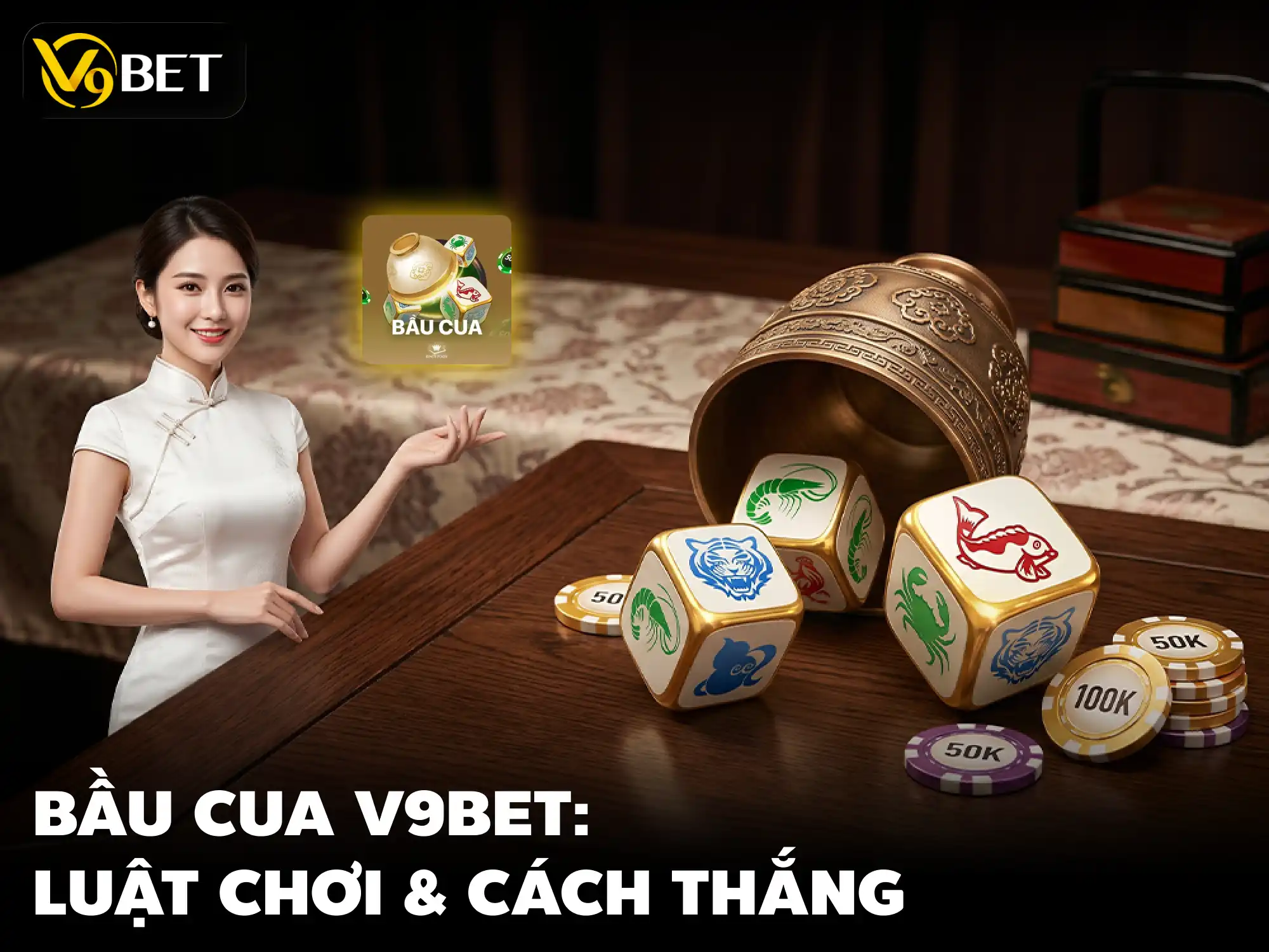 Lắc Bầu Cua V9Bet: Hướng Dẫn Chơi & Kiếm Thưởng 2026