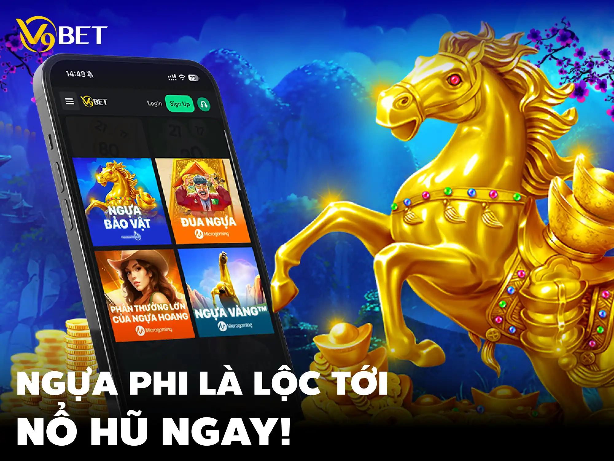 Phi Nước Đại 2026 - Trải Nghiệm Quay Slot Mã Đáo Đón Lộc