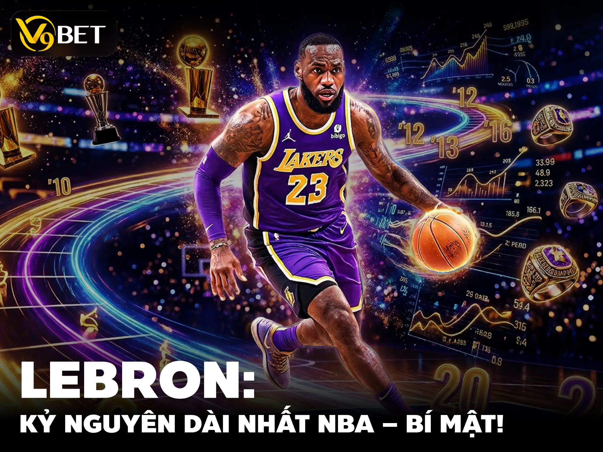 V9Bet Thể Thao: Hành Trình LeBron James – Kỷ Nguyên Dài Nhất Của “Nhà Vua” NBA