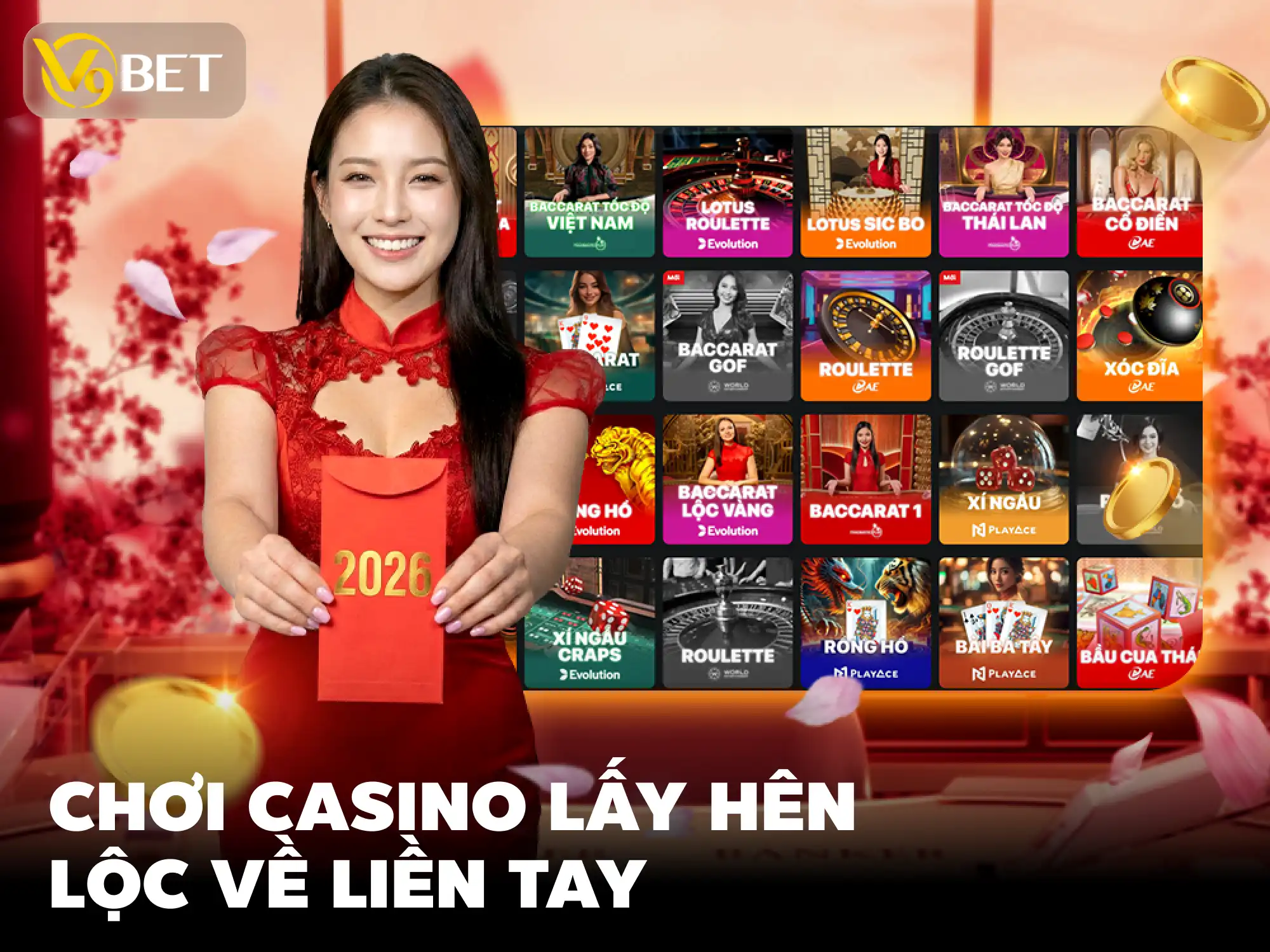 Đón Tết 2026 Với Live Casino - Chơi Gì Cho May Mắn?