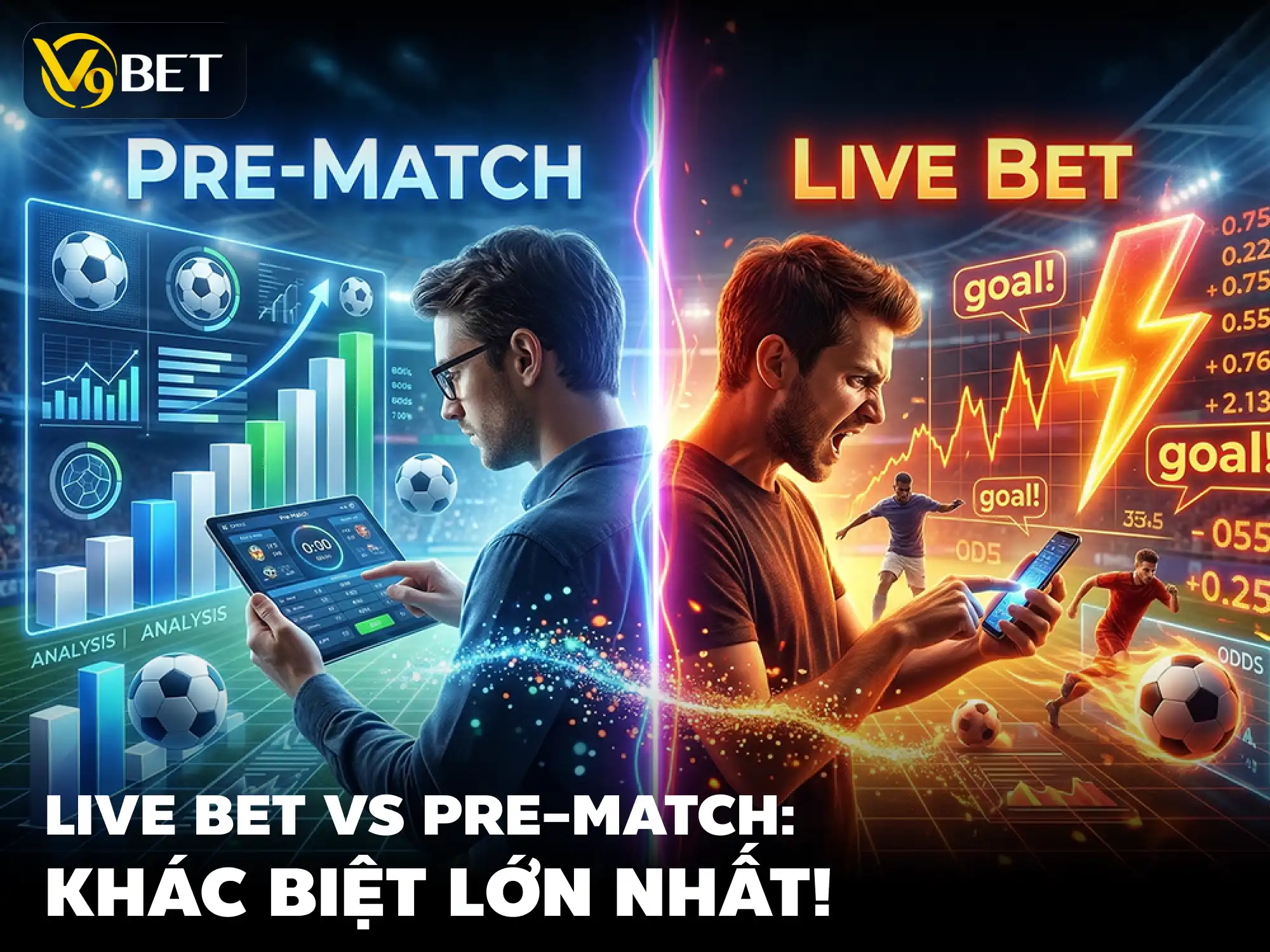 Kèo Nhà Cái Live Betting Có Gì Khác Pre-Match? Hướng Dẫn Chi Tiết 2026