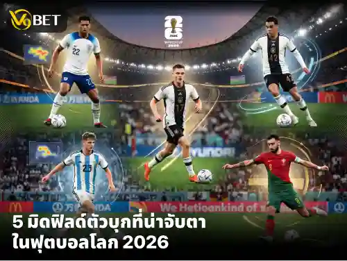 ท็อป 5 มิดฟิลด์สายบุก ที่น่าจับตามองมากที่สุดในฟุตบอลโลก 2026 นี้