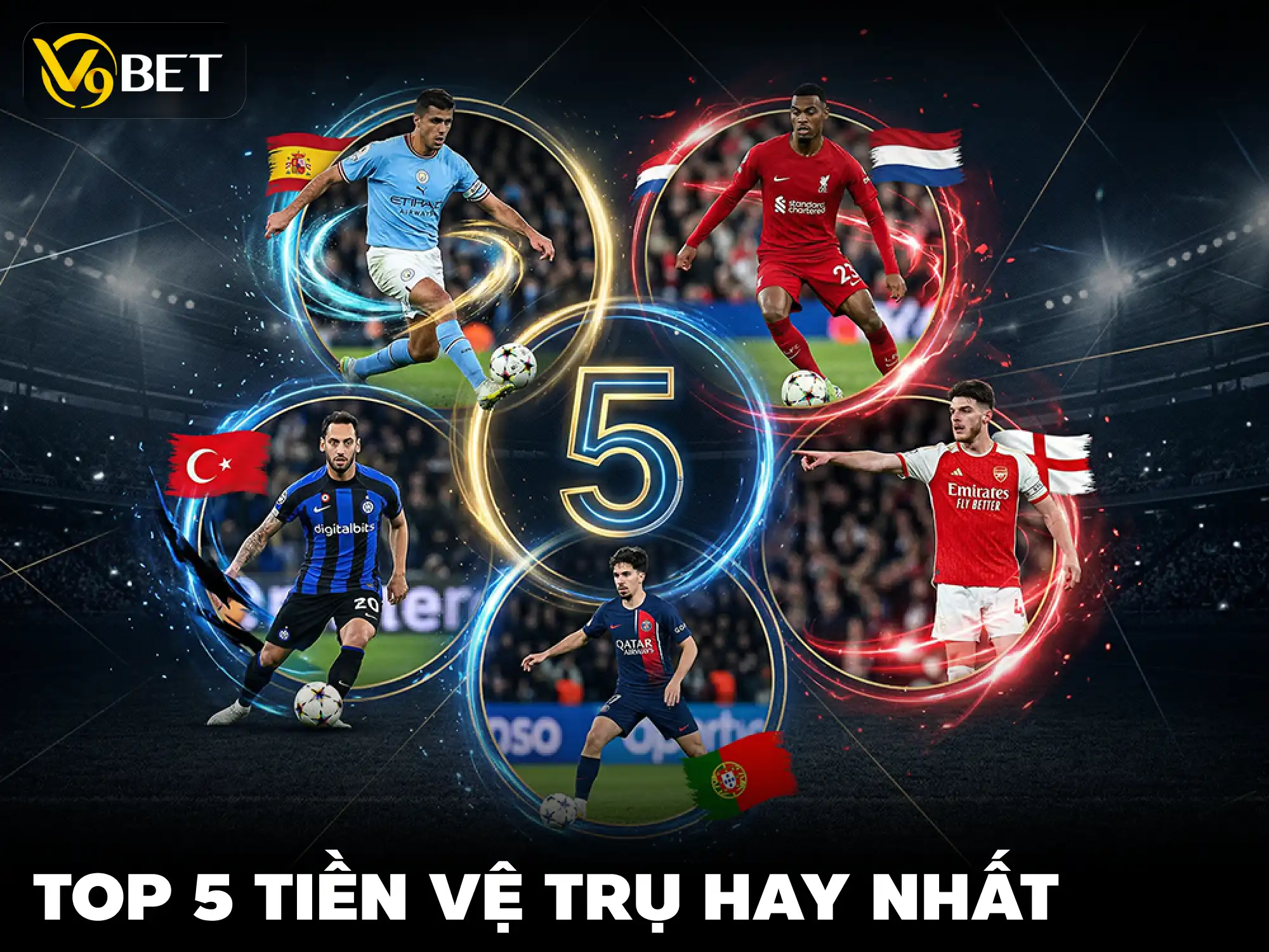 V9Bet Bóng Đá: Top 5 Tiền Vệ Phòng Ngự Quan Trọng Nhất Châu Âu 2026