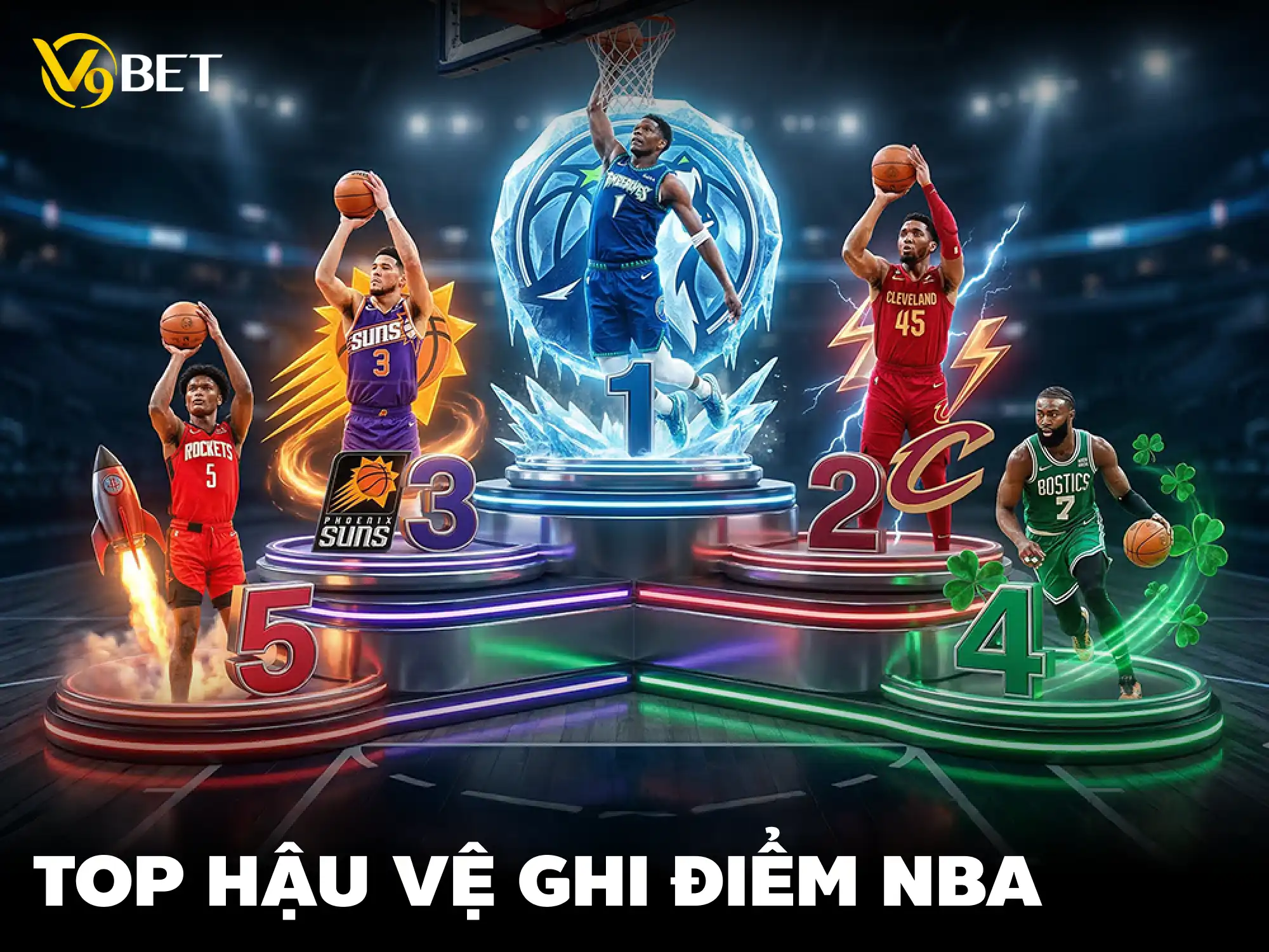 V9Bet: Top 5 Hậu Vệ Ghi Điểm Vĩ Đại Nhất Lịch Sử NBA – Insight Cho Cược Thủ Việt 2026
