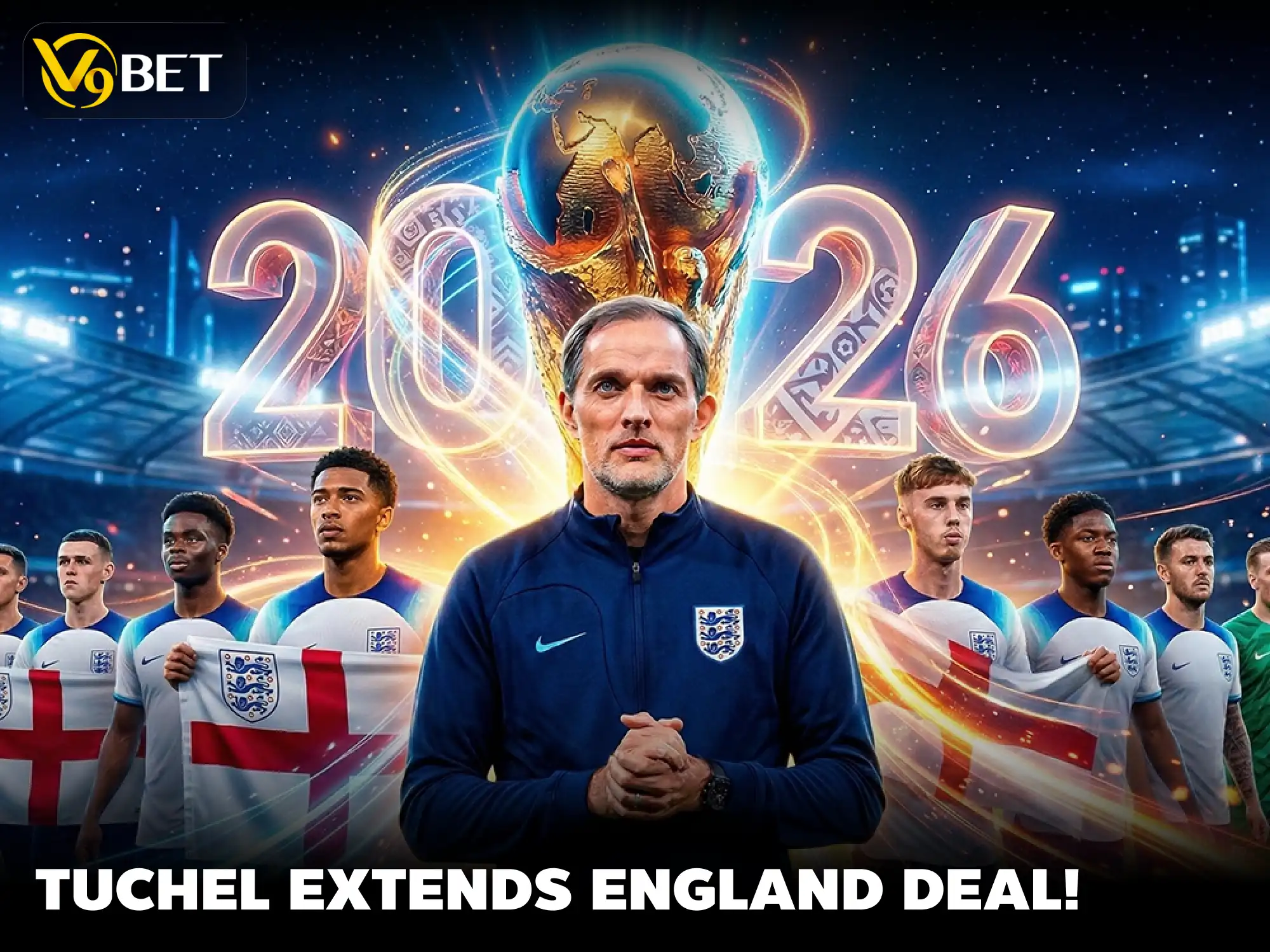 Thomas Tuchel Extends England Deal to Euro 2028, Eyes 2026 WC
