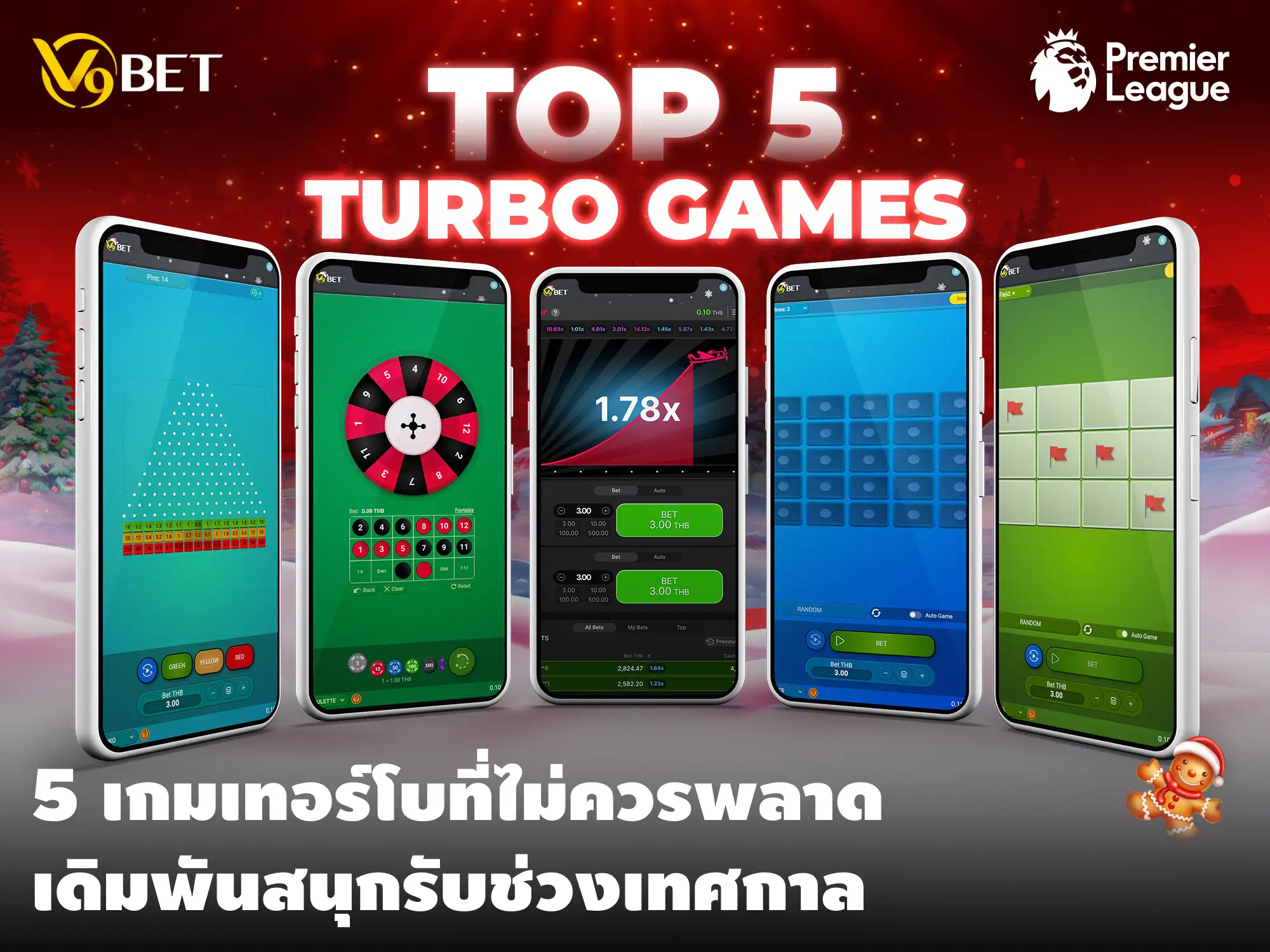 V9Bet แนะนำ 5 เกมเทอร์โบ มาแรง ที่คุณห้ามพลาดสนุกรับปีใหม่!