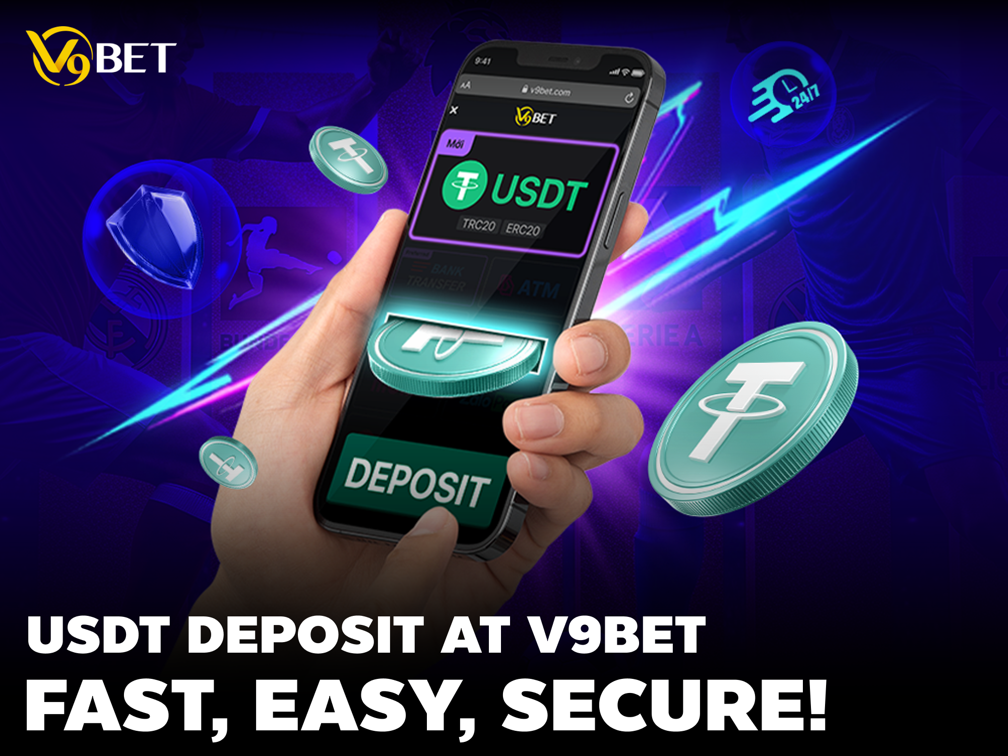 USDT Deposit Guide at V9Bet – Fast, Secure, and Easy!