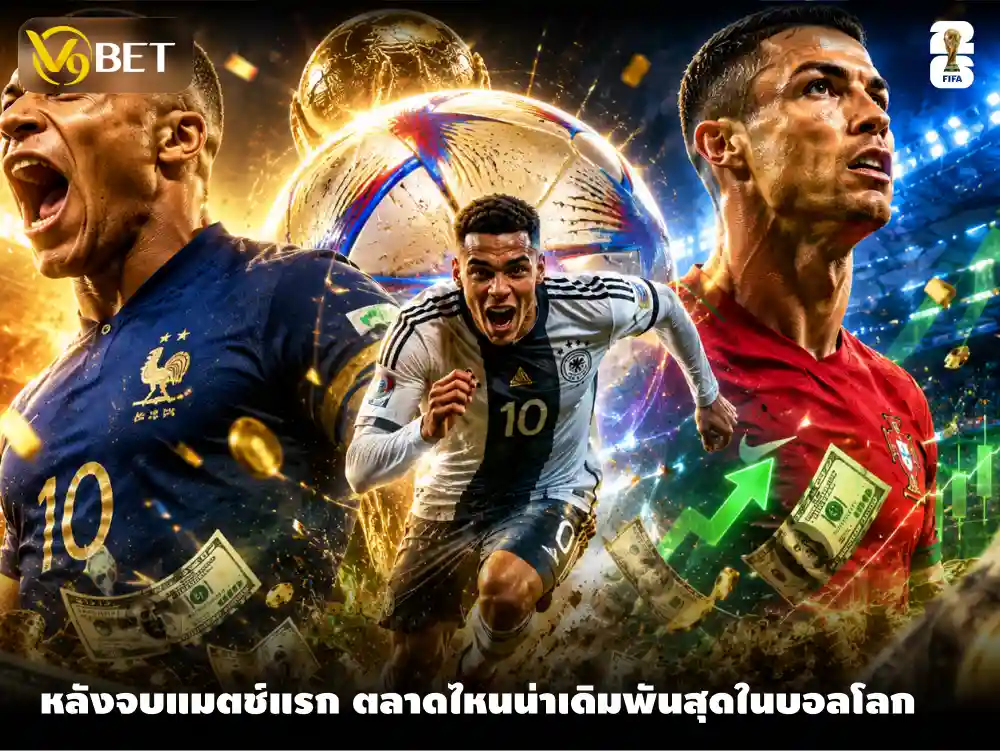 5 อันดับแมตช์ที่เดิมพันมีมูลค่าสูงสุดในฟุตบอลโลก 2026 หลังจบแมตช์แรก