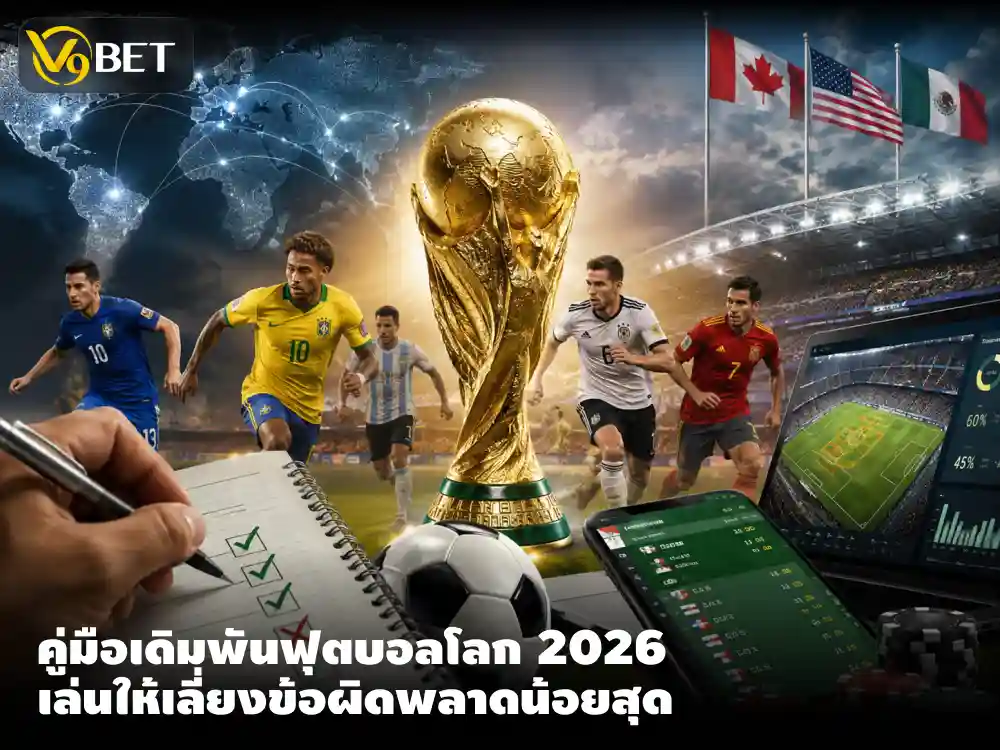 คู่มือเดิมพันฟุตบอลโลก 2026 สำหรับมือใหม่ เพื่อหลีกเลี่ยงข้อผิดพลาด