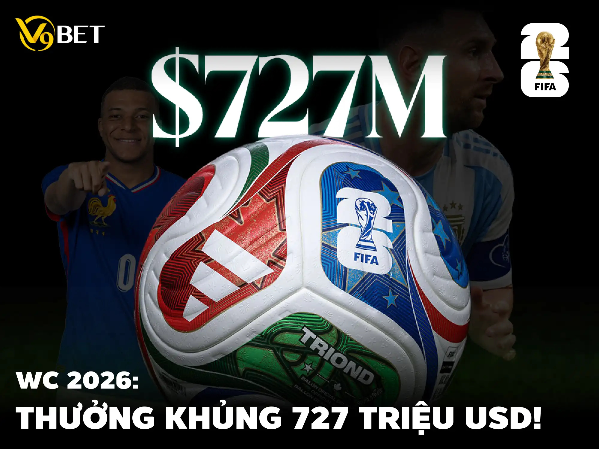 Tiền Thưởng World Cup 2026 Vượt 727 Triệu USD, Cao Nhất Lịch Sử