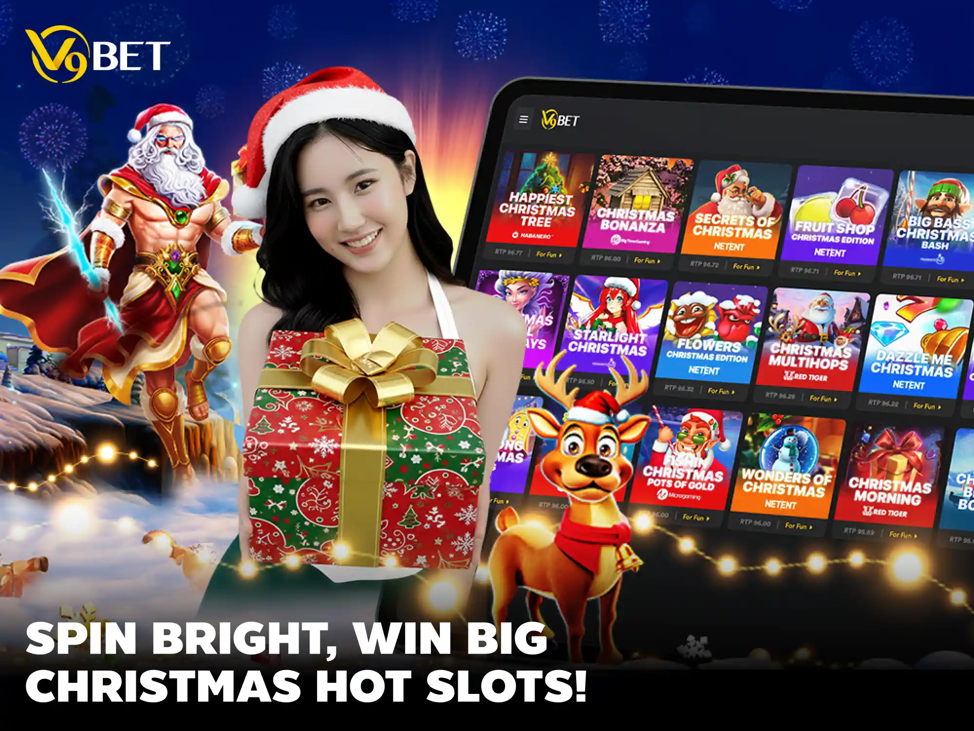 หมุนมันส์ ปั่นทำกำไร – ร่วมฉลองคริสต์มาสกับ สล็อตสุดฮ็อต V9Bet