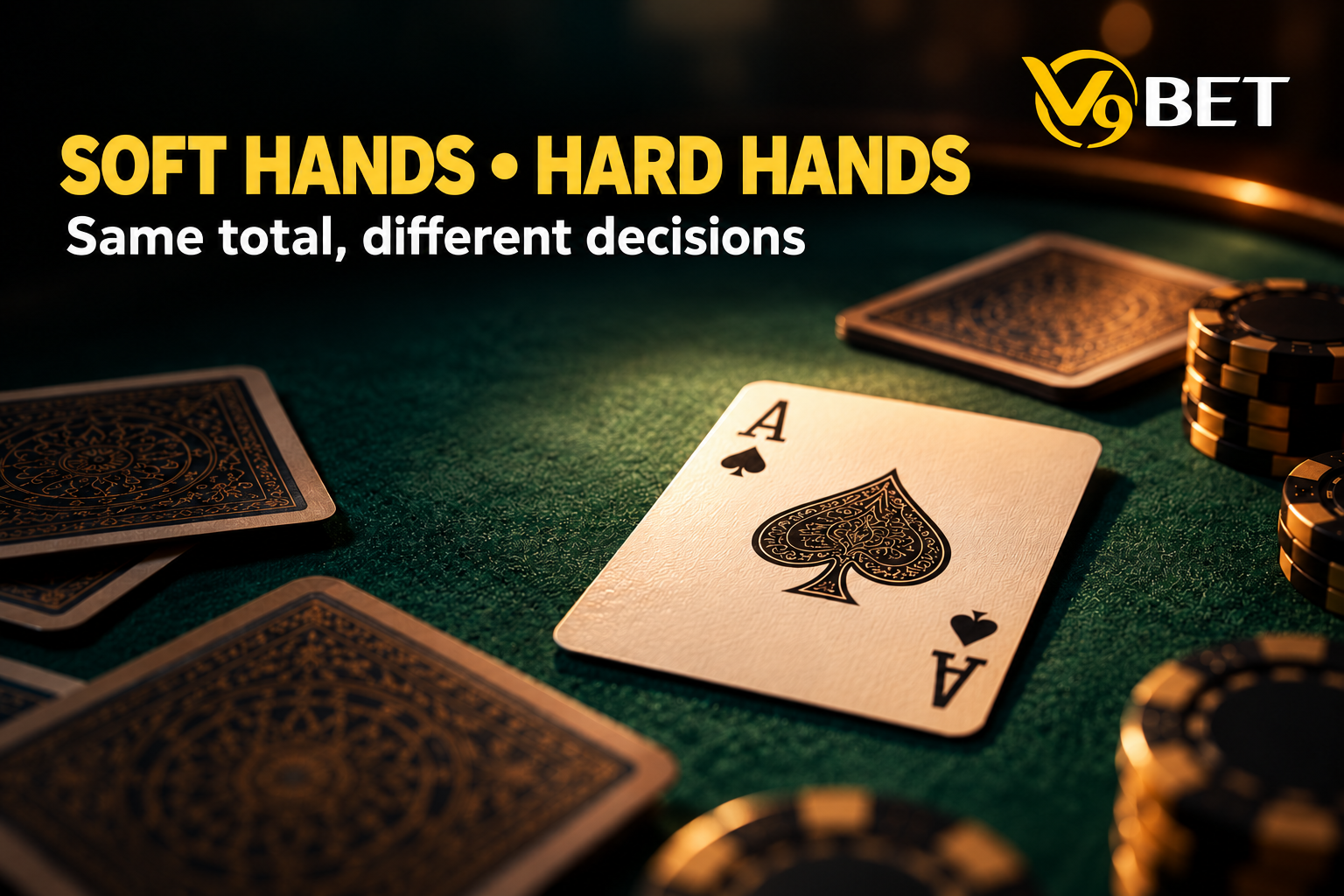 Hard and soft Blackjack hands require different strategies, even when they sometimes have the same total value