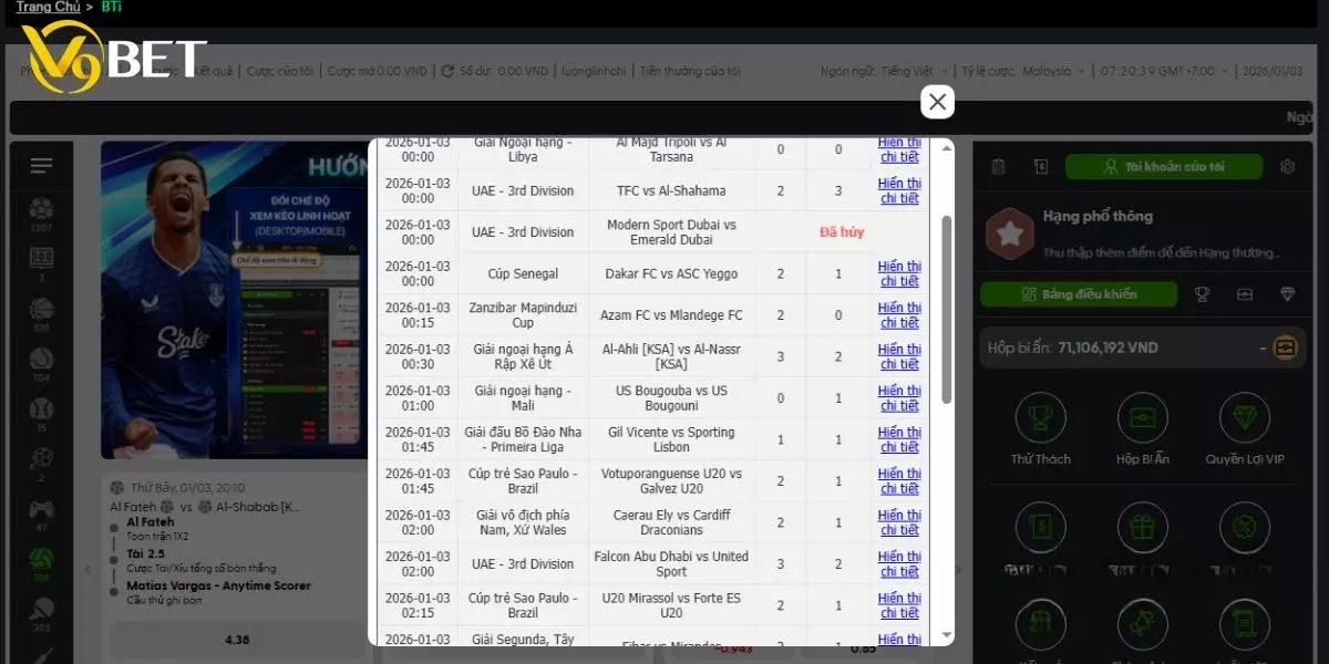 Người tham gia sẽ dễ dàng chọn bàn baccarat trực tuyến theo mức vốn