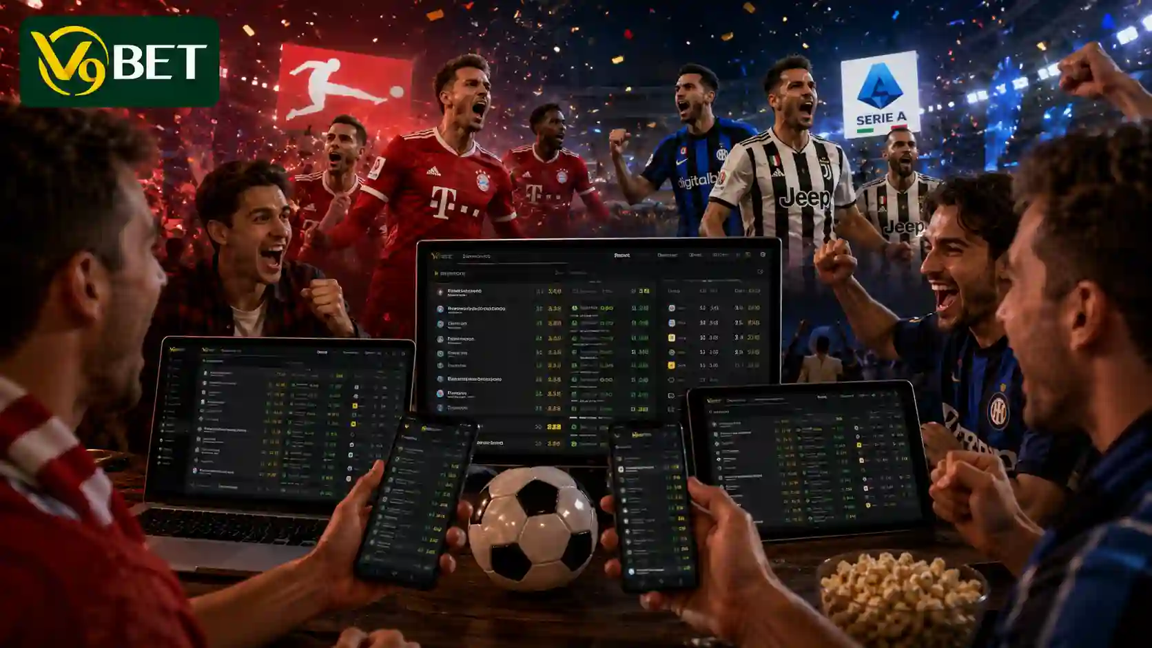 ที่ V9Bet เรามีทุกลีกดังให้คุณเดิมพัน ด้วยค่าน้ำที่เร้าใจ
