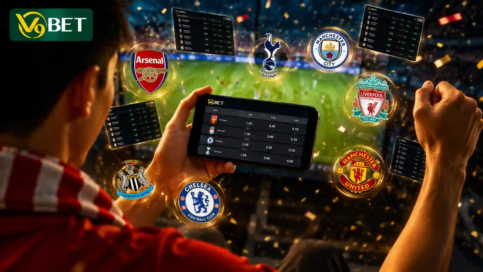 Don't forget to enjoy Premier League betting with V9BET