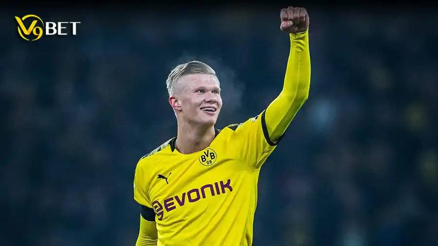 Erling Haaland during his time at Borussia Dortmund