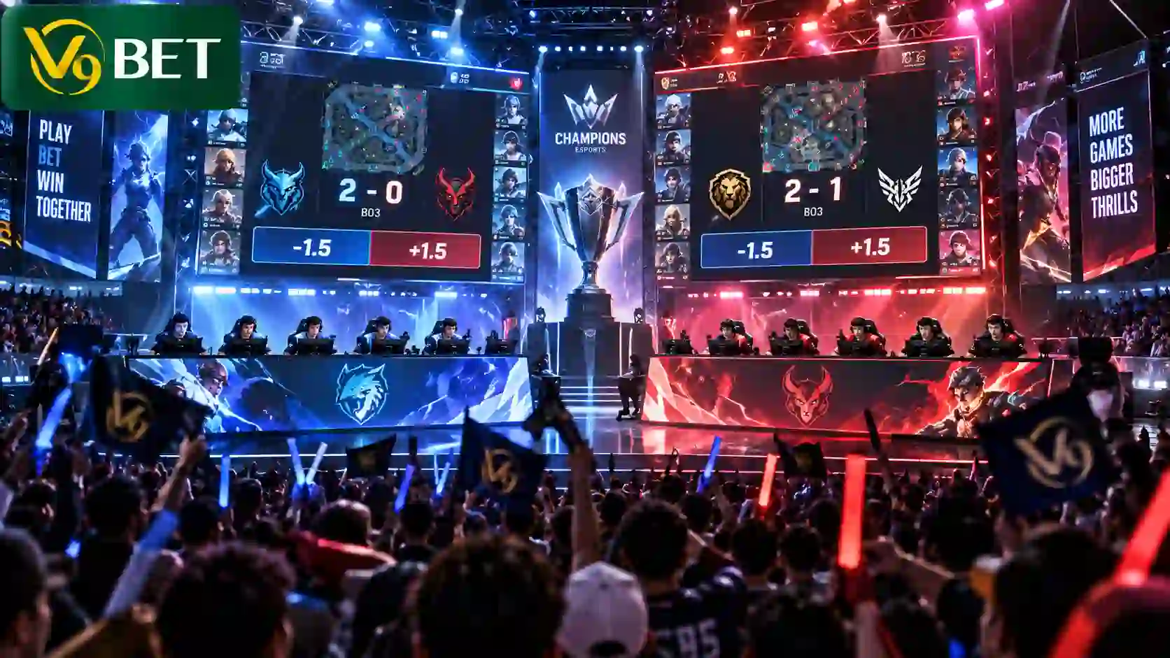 เดิมพันอีสปอร์ตที่ V9Bet เกมหลากหลาย ค่าน้ำดีมาก
