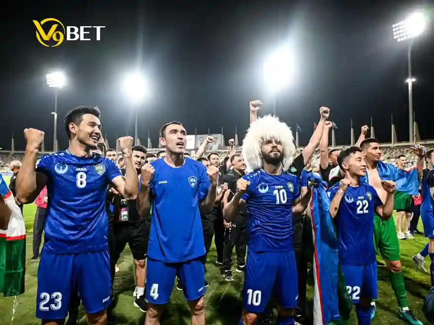 Uzbekistan national team celebrates World Cup qualification