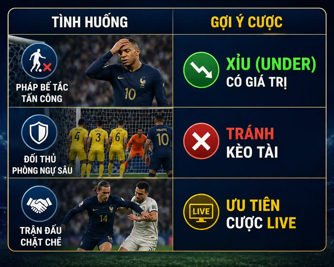 Góc nhìn từ các cược thủ