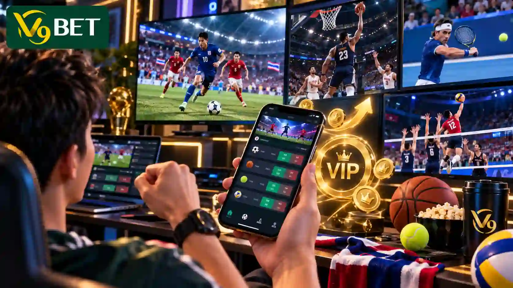 Place continuous sports bets to accumulate VIP level points
