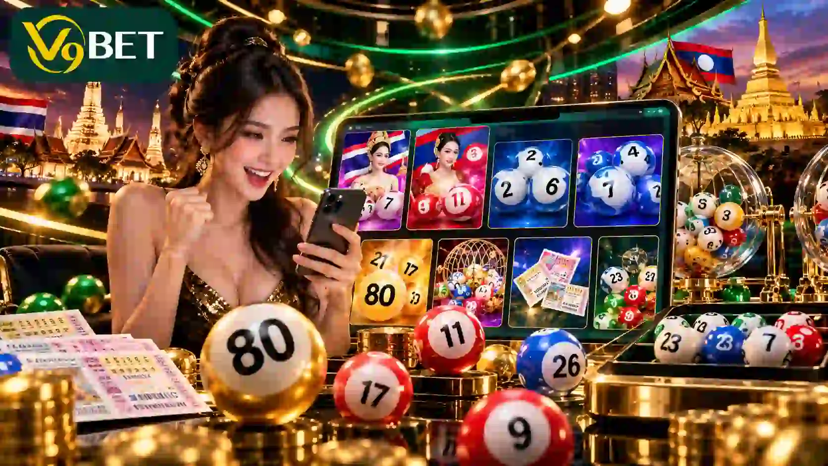 V9BET has plenty of lottery options for you to choose from and profit