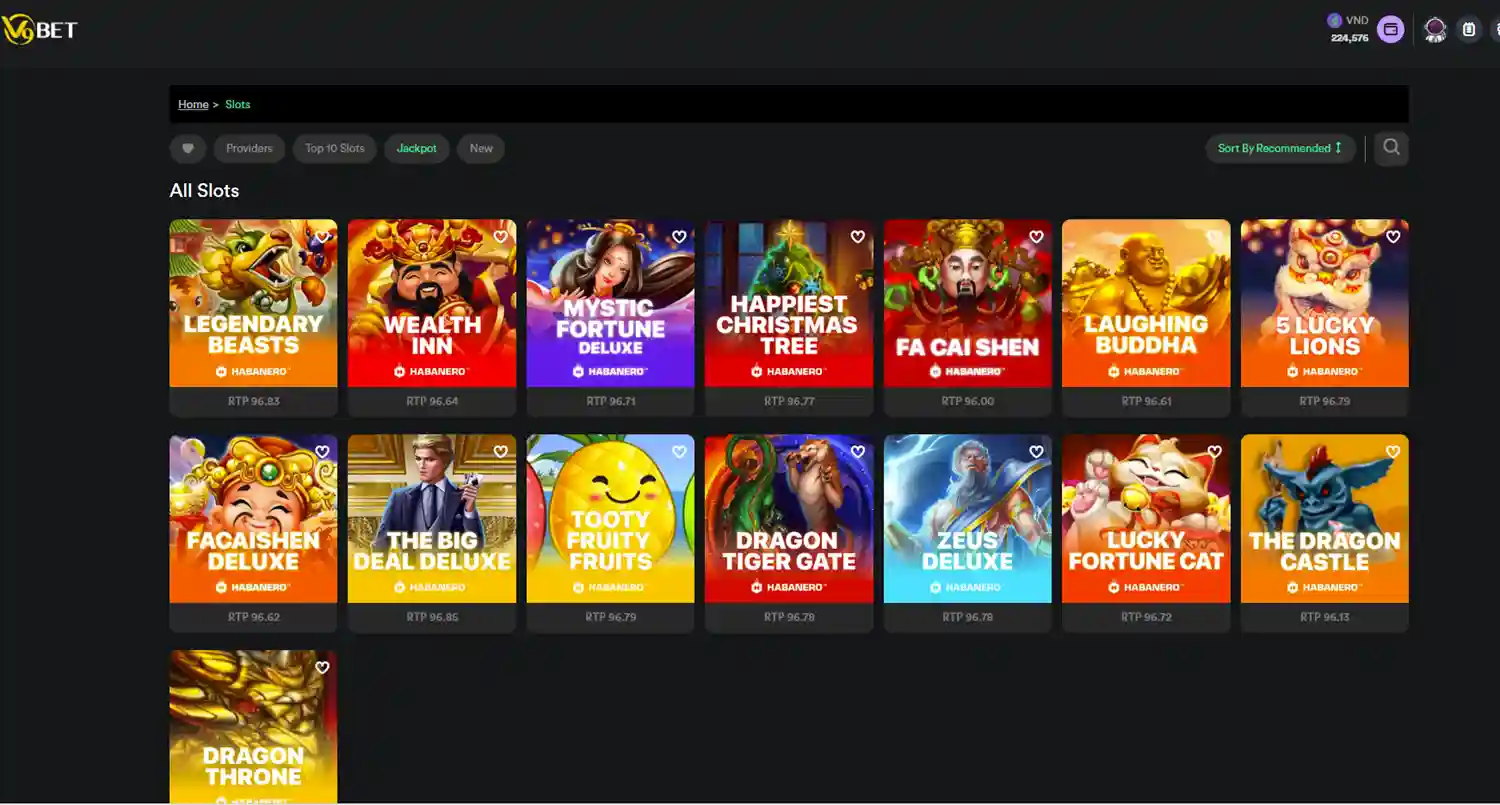 Top popular jackpot slot games in Vietnam