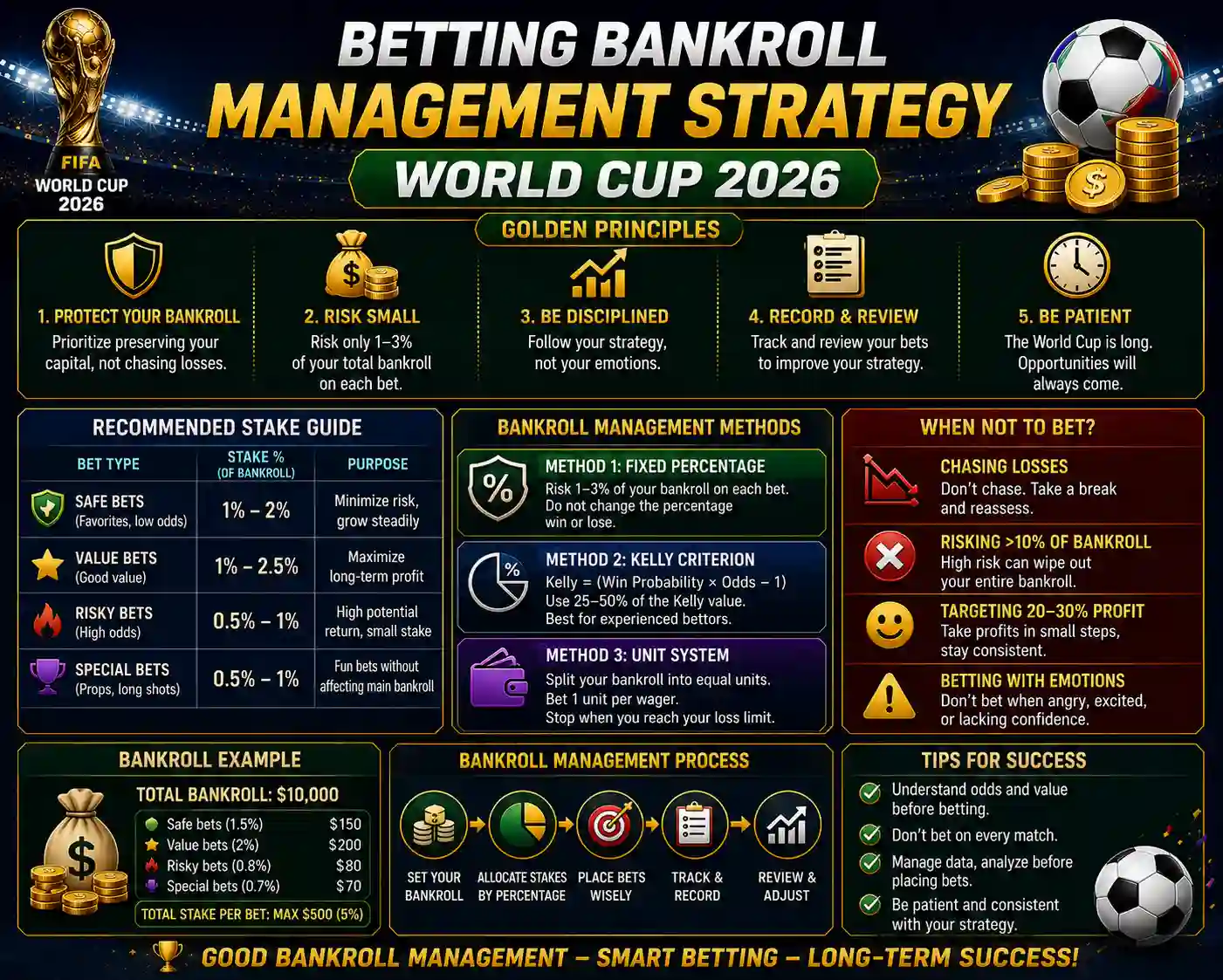 World Cup 2026 betting bankroll management strategy
