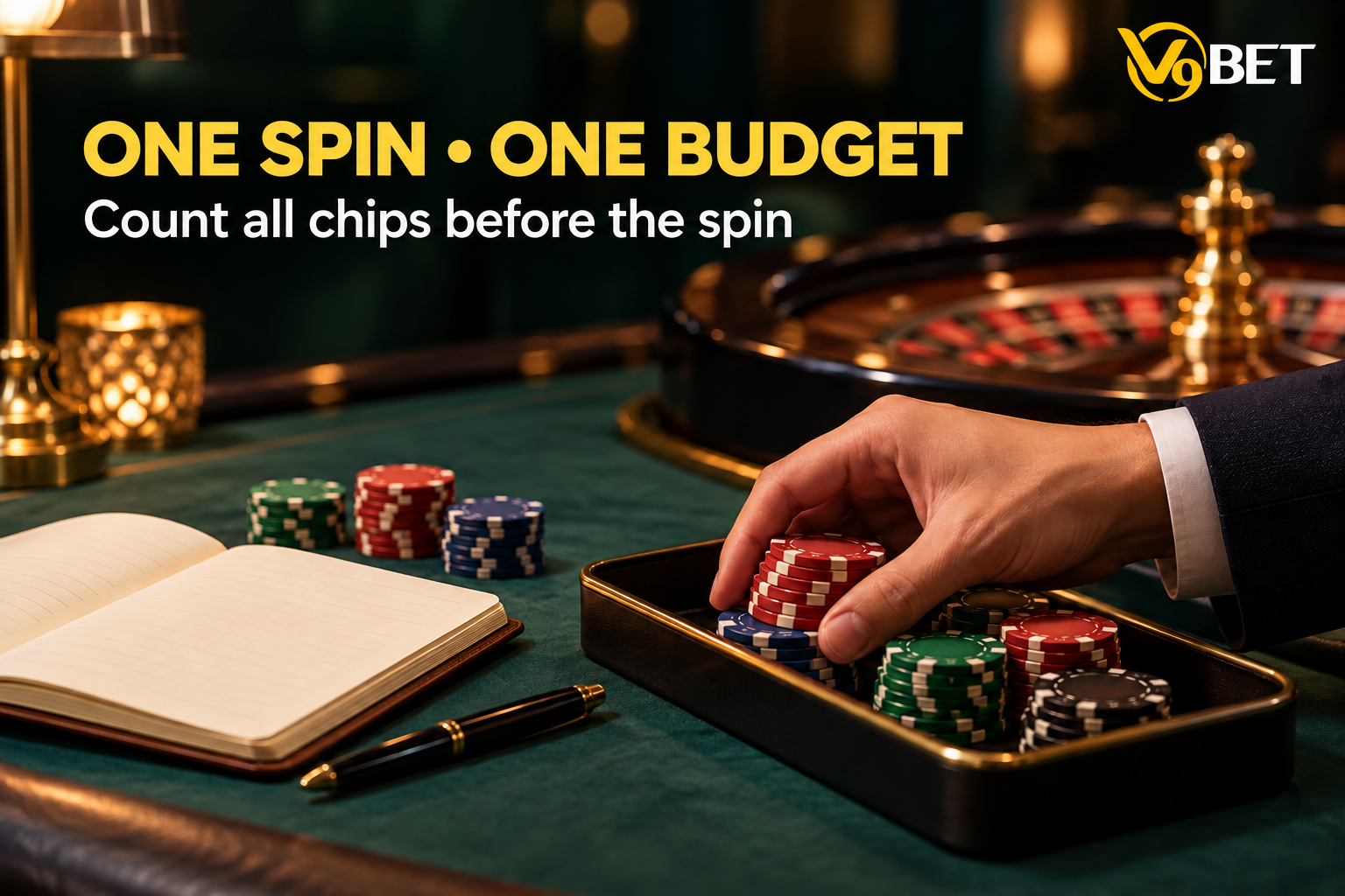 Tính tổng chip của cả vòng trước khi quay để tránh nhầm một cửa trúng với lợi nhuận ròng