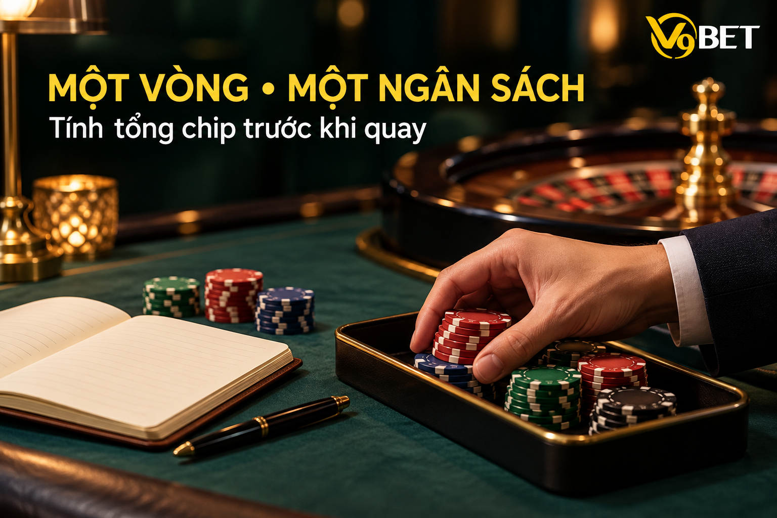 Tính tổng chip của cả vòng trước khi quay để tránh nhầm một cửa trúng với lợi nhuận ròng