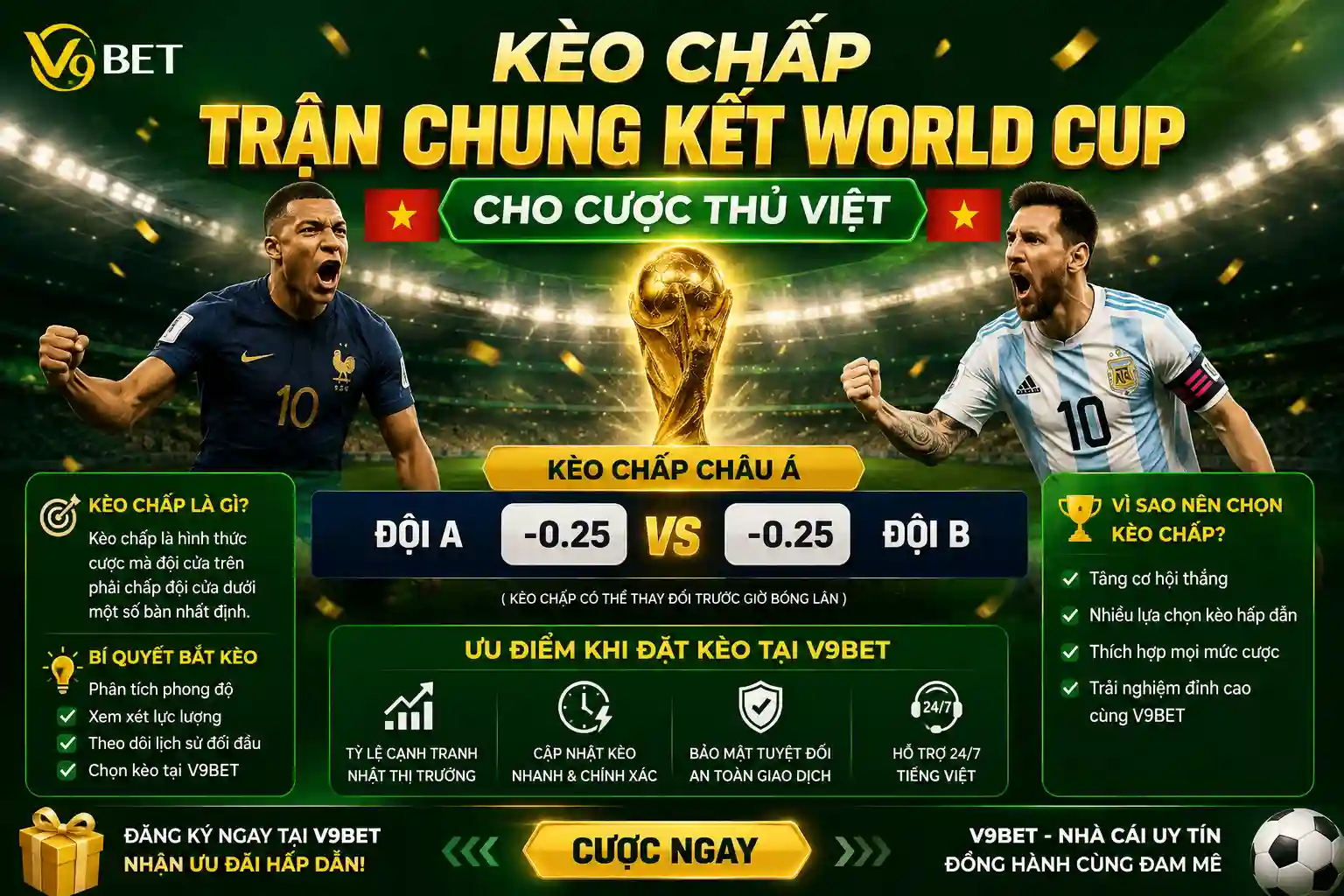 Săn kèo khủng kèo cược dài hạn tại V9Bet