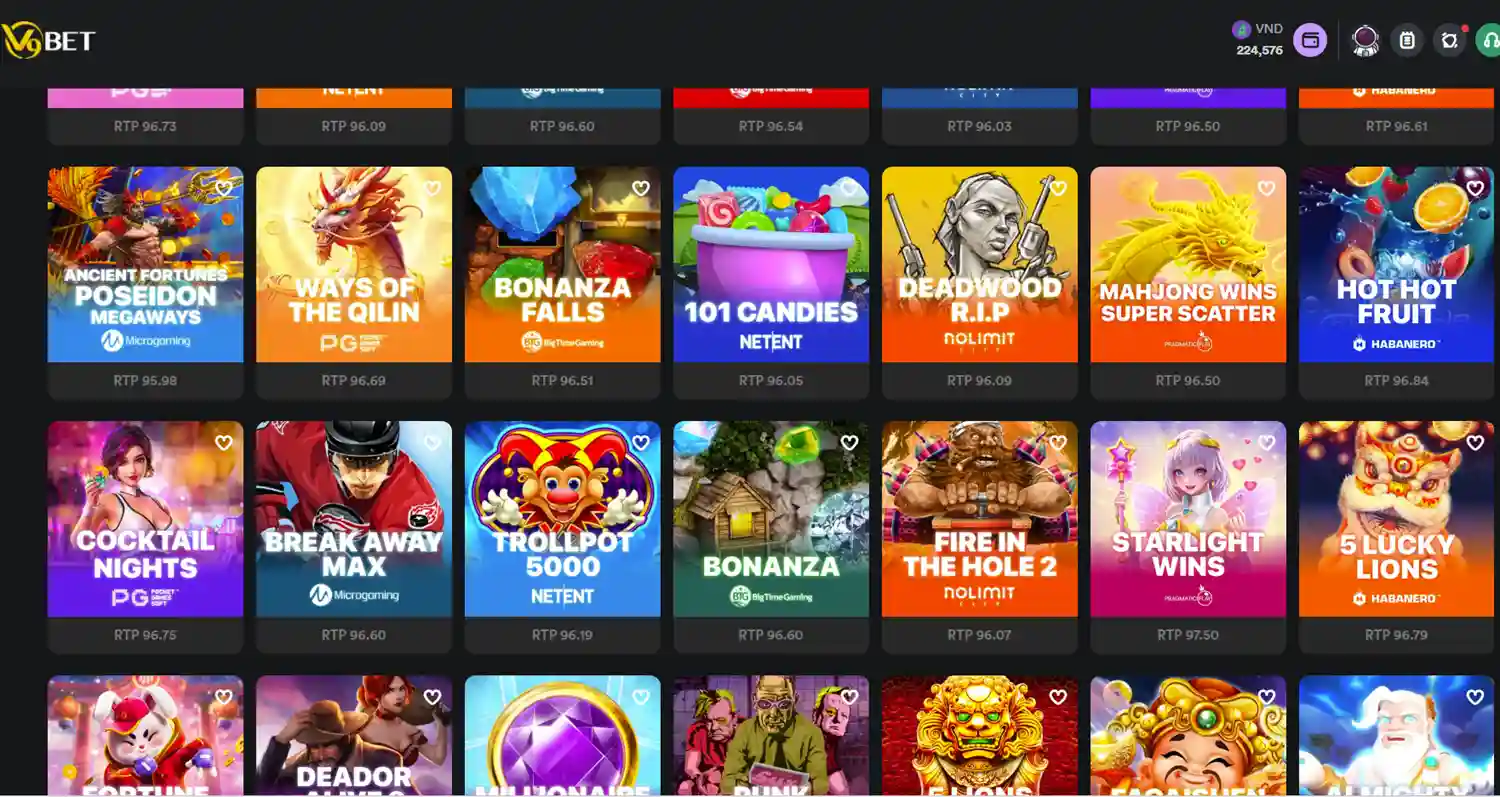 Top jackpot slot games at V9Bet online casino 2026