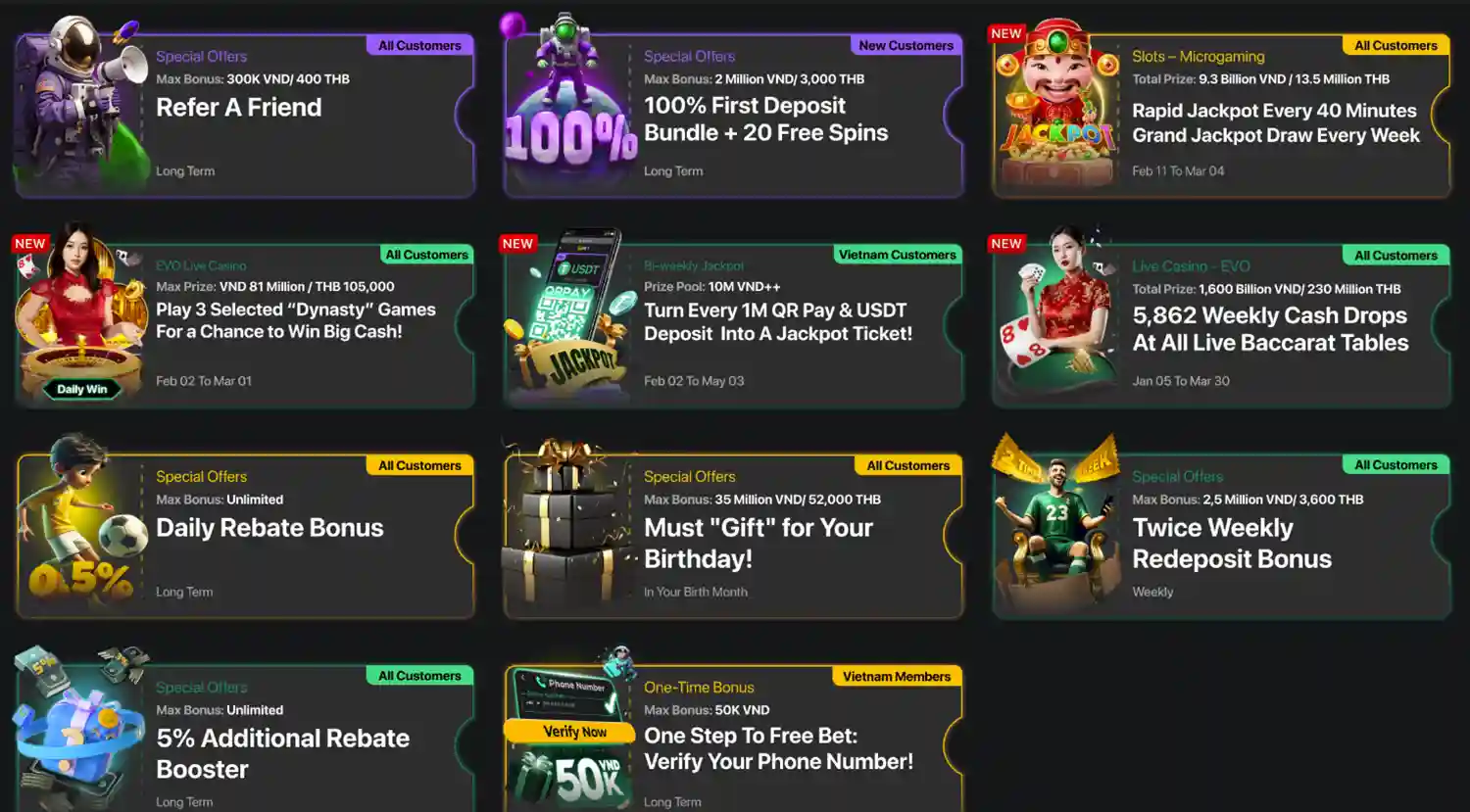 Best casino promotions for V9Bet players