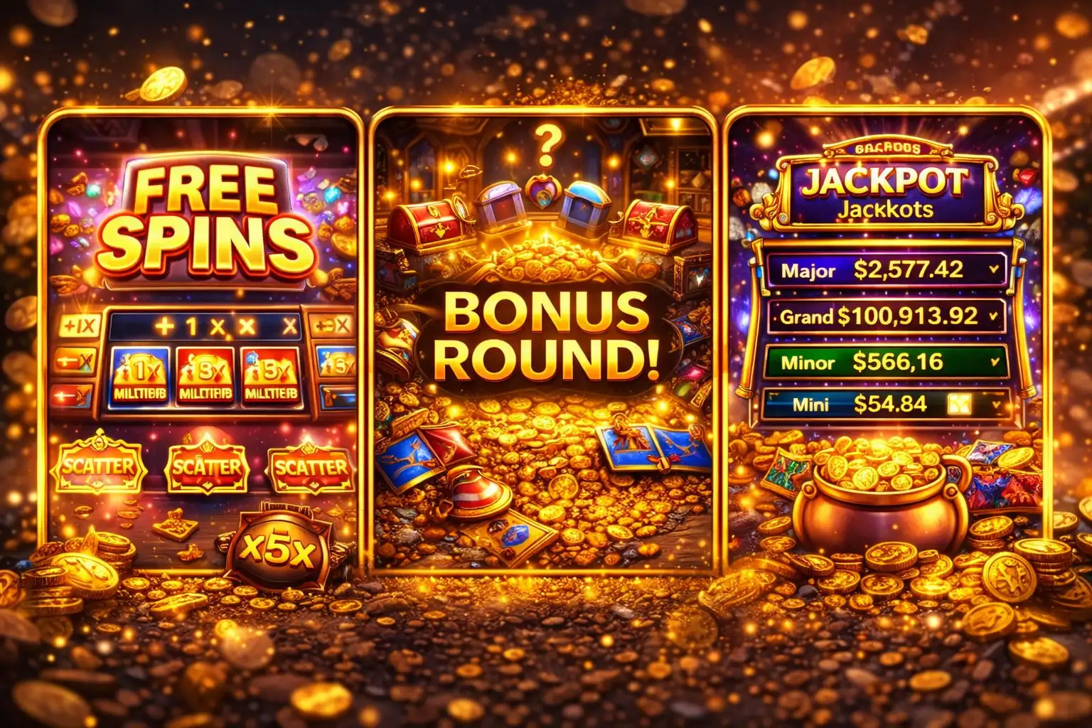 Winning slot jackpots with high multiplier free spins
