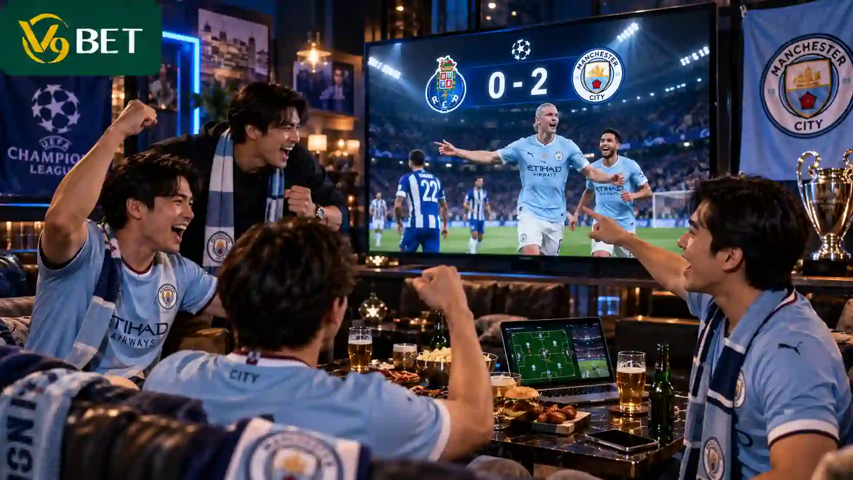 Man City in great form, winning 2-0 away at Porto