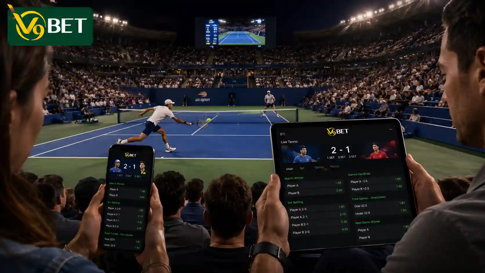 เดิมพันเทนนิส ยูเอส โอเพ่น 2026 กับ V9BET รับรองมีทุกคู่ให้เลือกเล่น