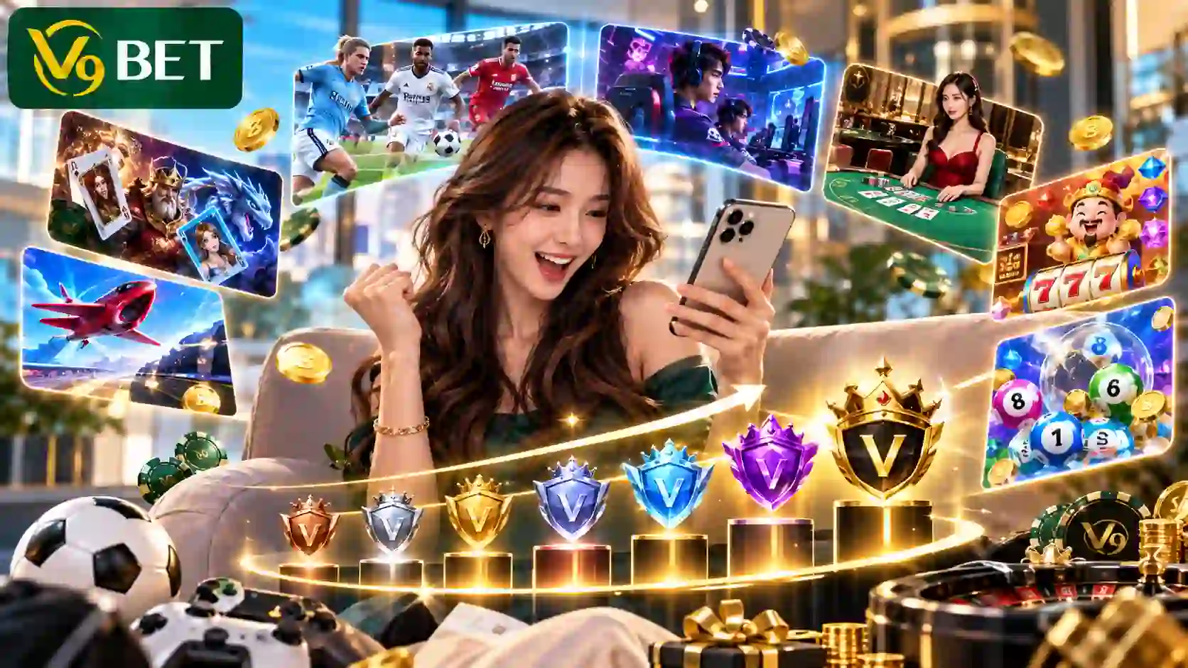 V9Bet Loyalty Program: The more you bet, the faster you climb the ranks